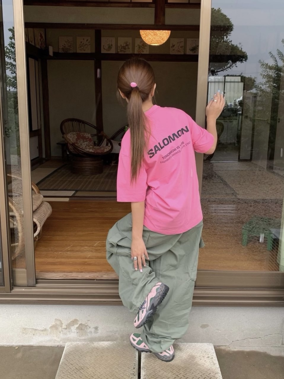 Human Made Heart Rubber Band Pink, New Balance ML610T Pink Moon - D Standard 착용 스타일