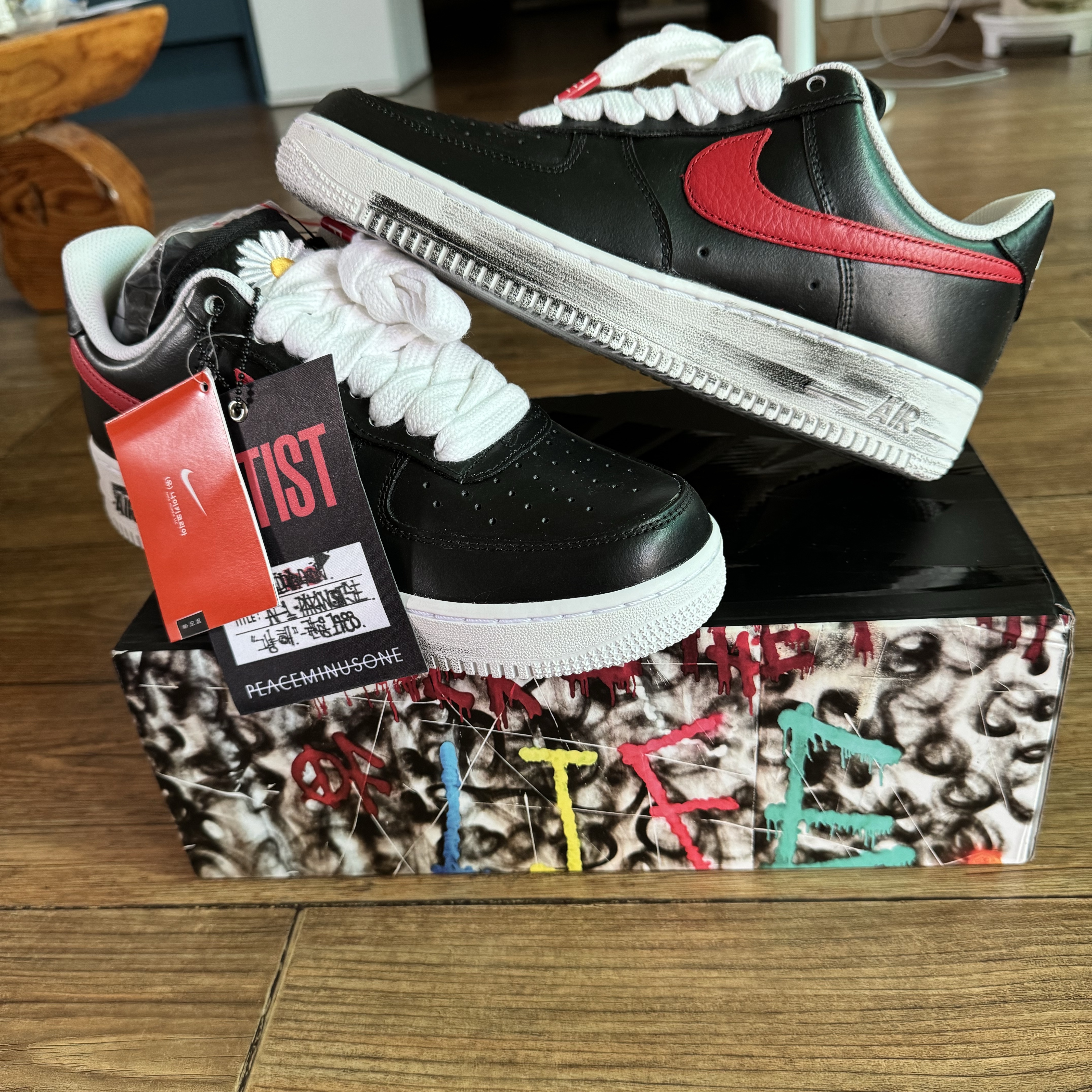 Nike x Peaceminusone Air Force 1 Low Para-Noise - Korea Exclusive 착용 스타일