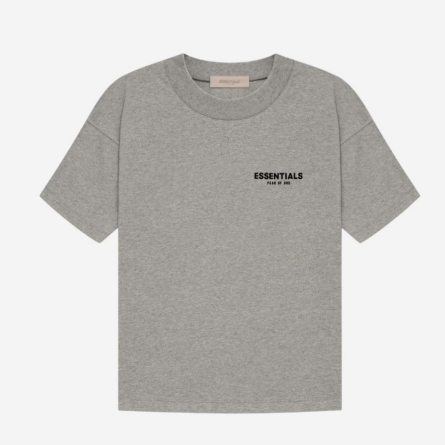 Essentials The Core Collection T-Shirt Dark Oatmeal 착용 스타일