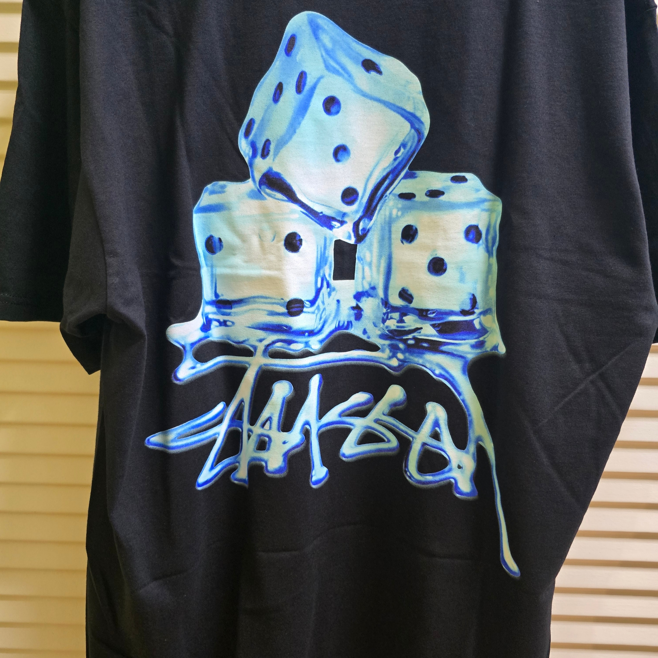 Stussy Melted T-Shirt Black 착용 스타일