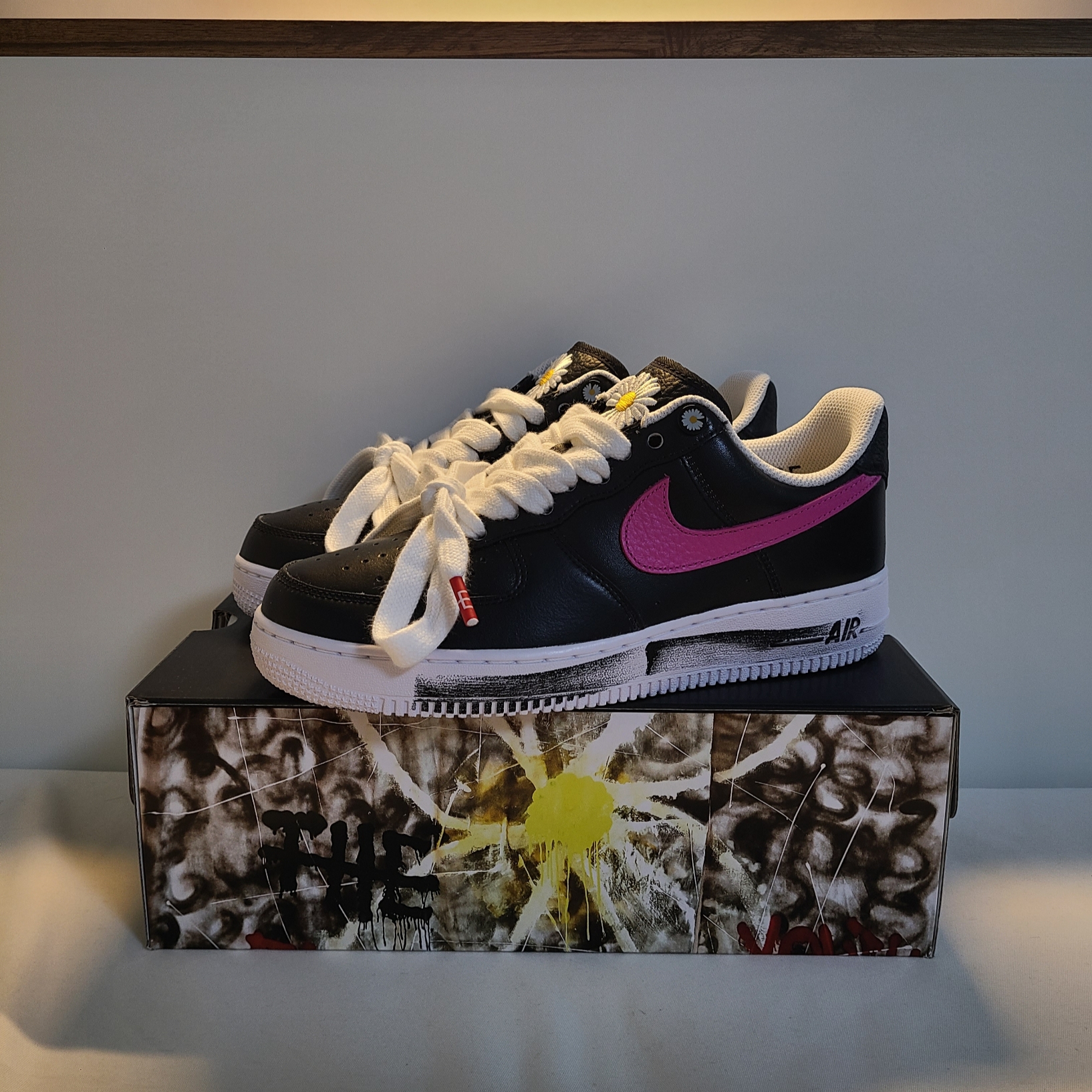 Nike x Peaceminusone Air Force 1 Low Para-Noise 3.0 Black and Multicolor 착용 스타일