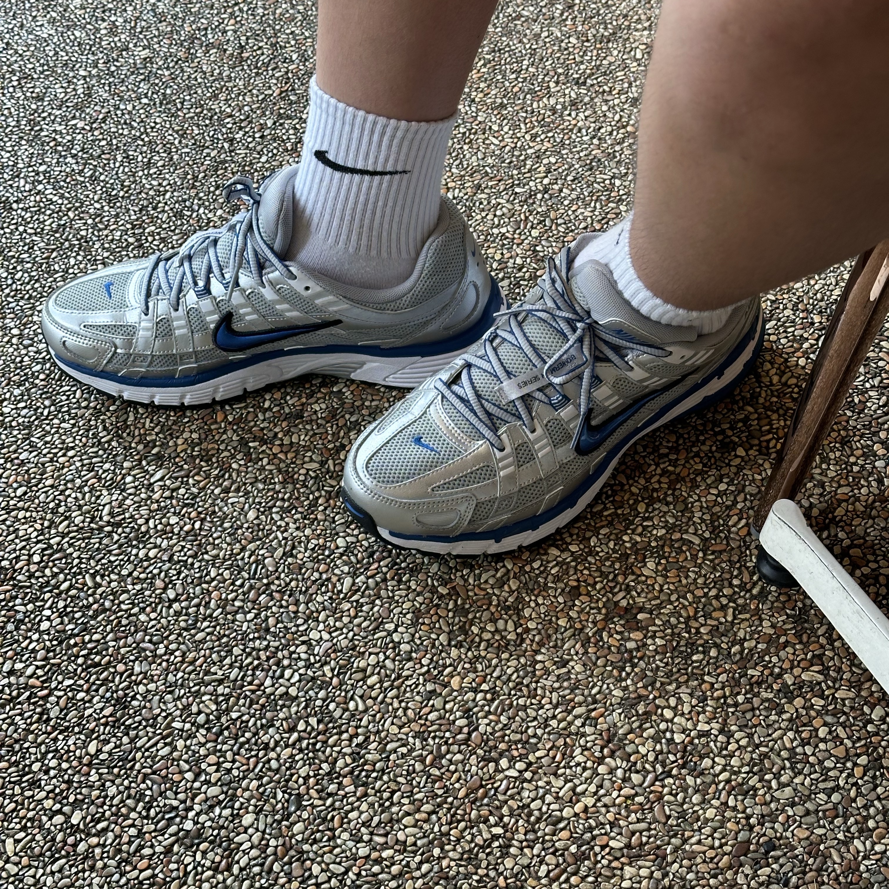 (W) Nike P-6000 Laser Blue 착용 스타일
