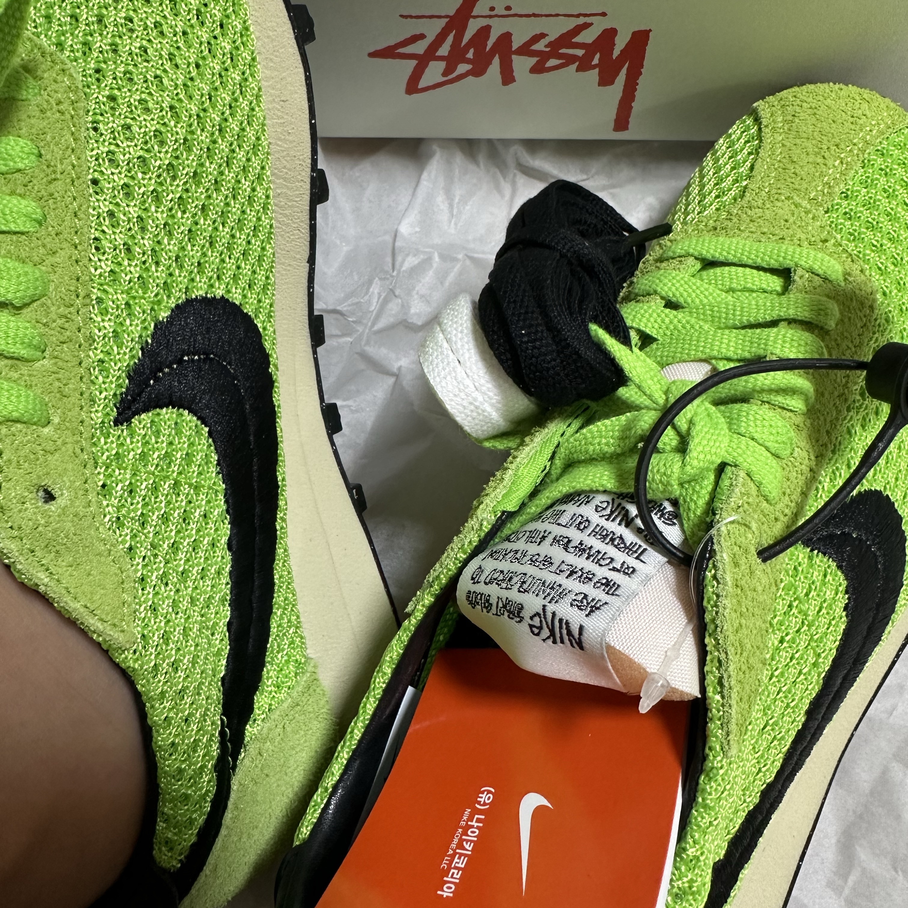Nike x Stussy LD-1000 SP Action Green and Black 착용 스타일