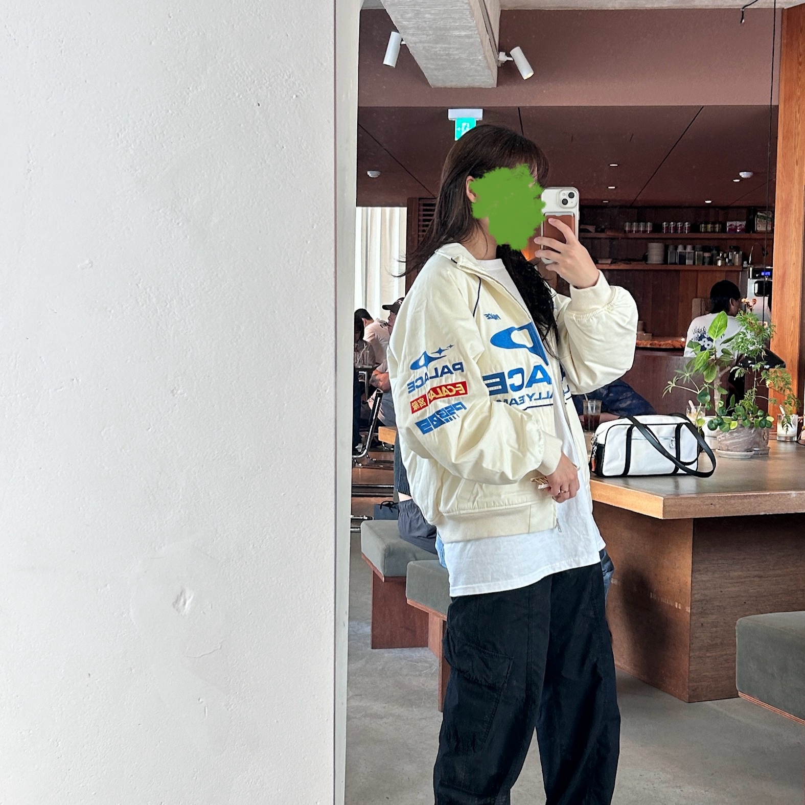 Palace Pally Rally Jacket Off White - 24FW 착용 스타일 - 1