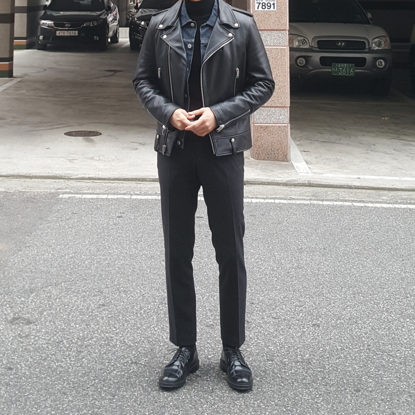 Alden 9901 Cordovan Plain Toe Blucher Oxford Black - D 착용 스타일