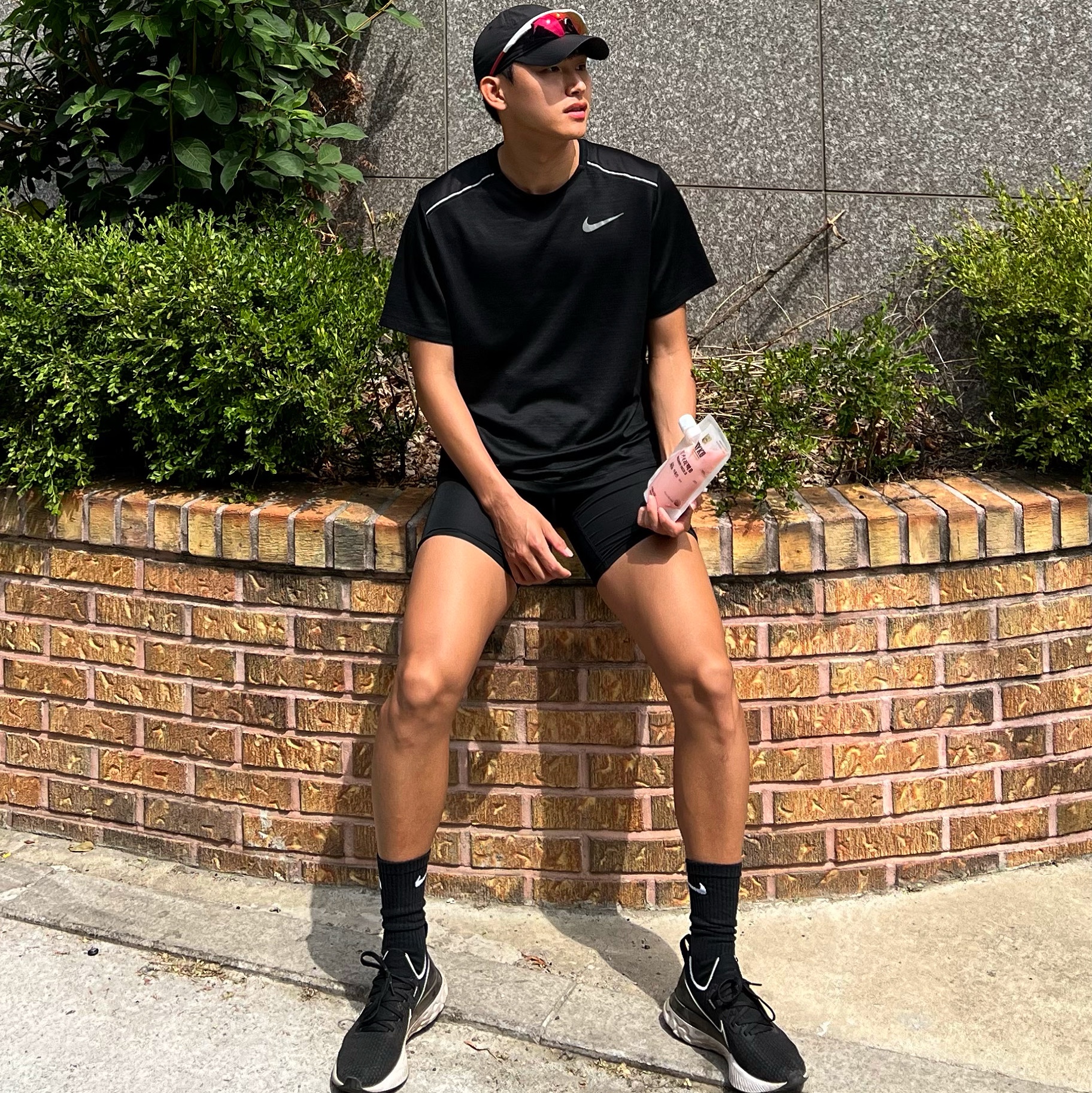 Nike React Infinity Run Flyknit 3 Black White 착용 스타일