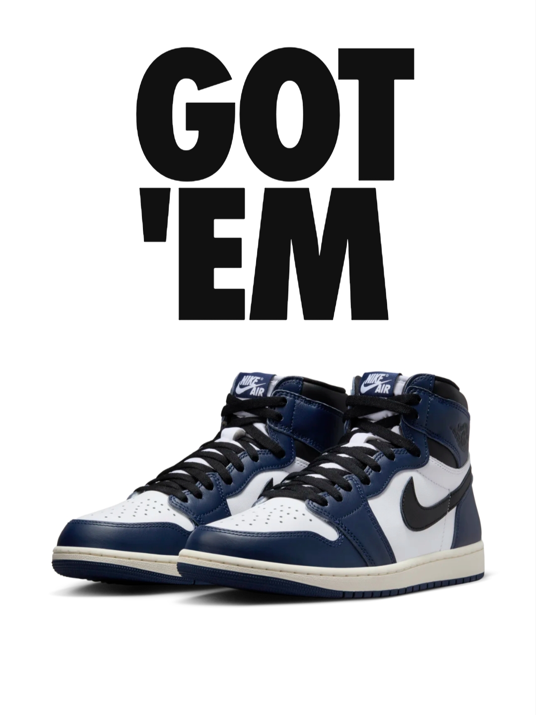 Jordan 1 Retro High OG Midnight Navy 착용 스타일 - 3
