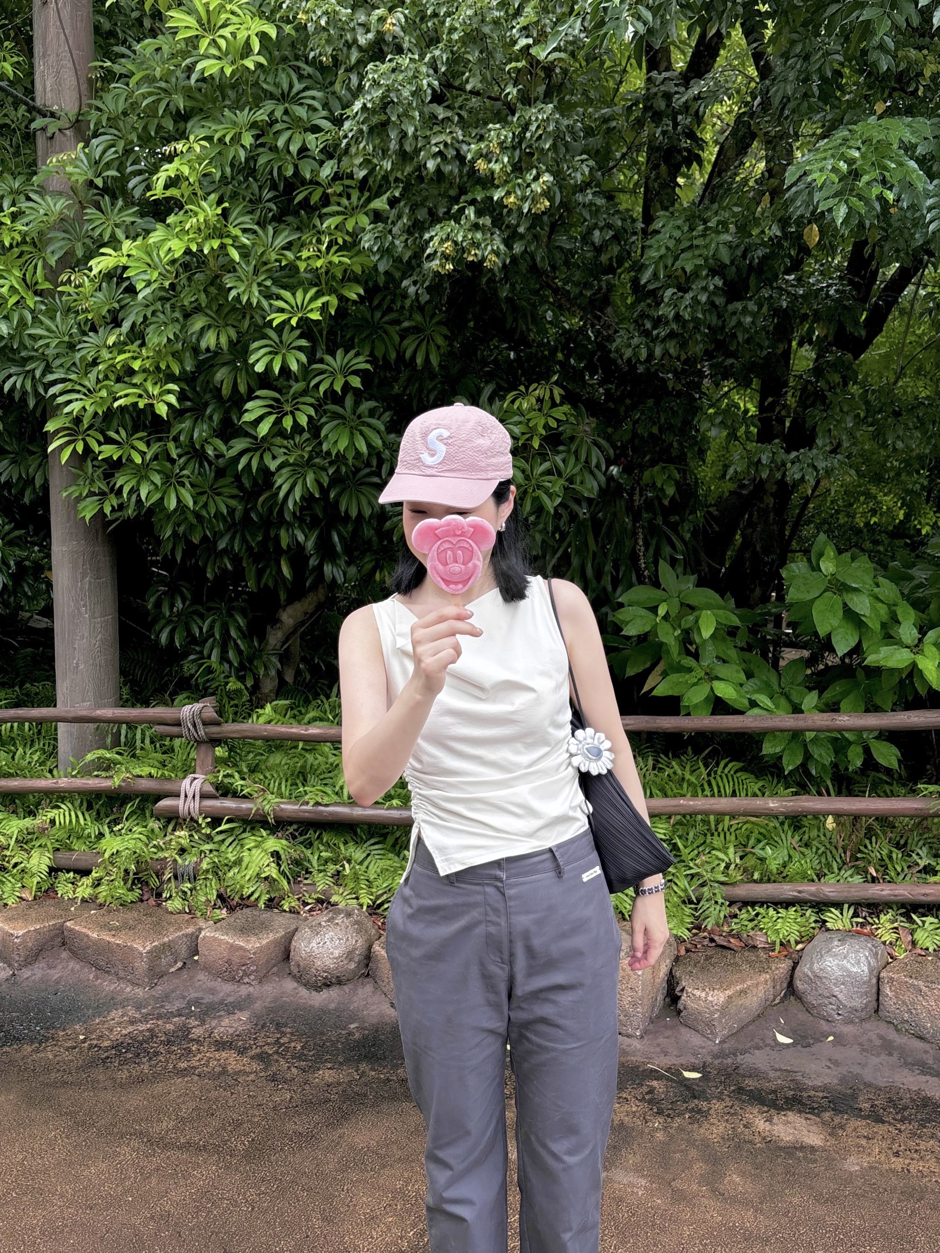 Supreme Seersucker S Logo 6-Panel Pink - 24SS 착용 스타일 - 1