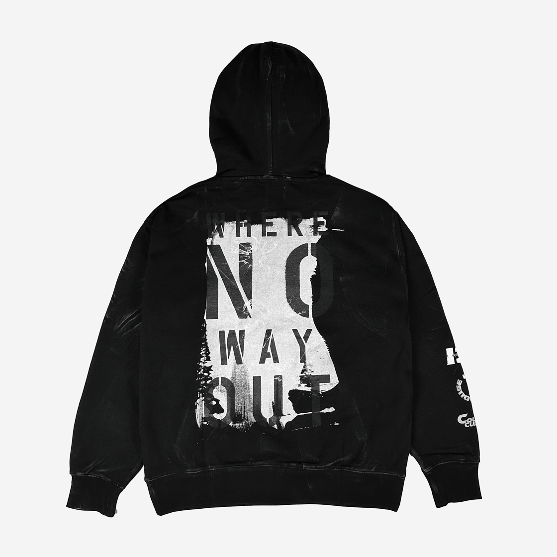 [KREAM 단독] 레저렉션13 페인티드 후드 블랙([KREAM 단독] Resurrection13 Painted Hoodie Black) - 2