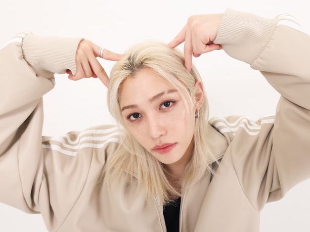 Adidas Faux Leather Adicolor 3S Loose Firebird Tracksuit Jacket Wonder Beige - KR Sizing 착용 스타일