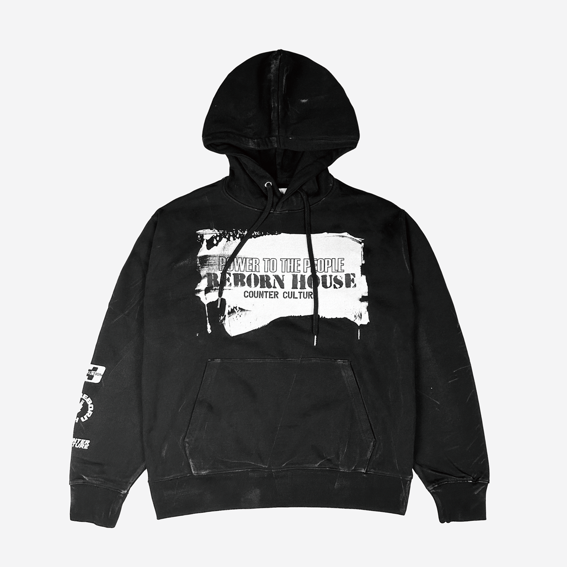 [KREAM 단독] 레저렉션13 페인티드 후드 블랙