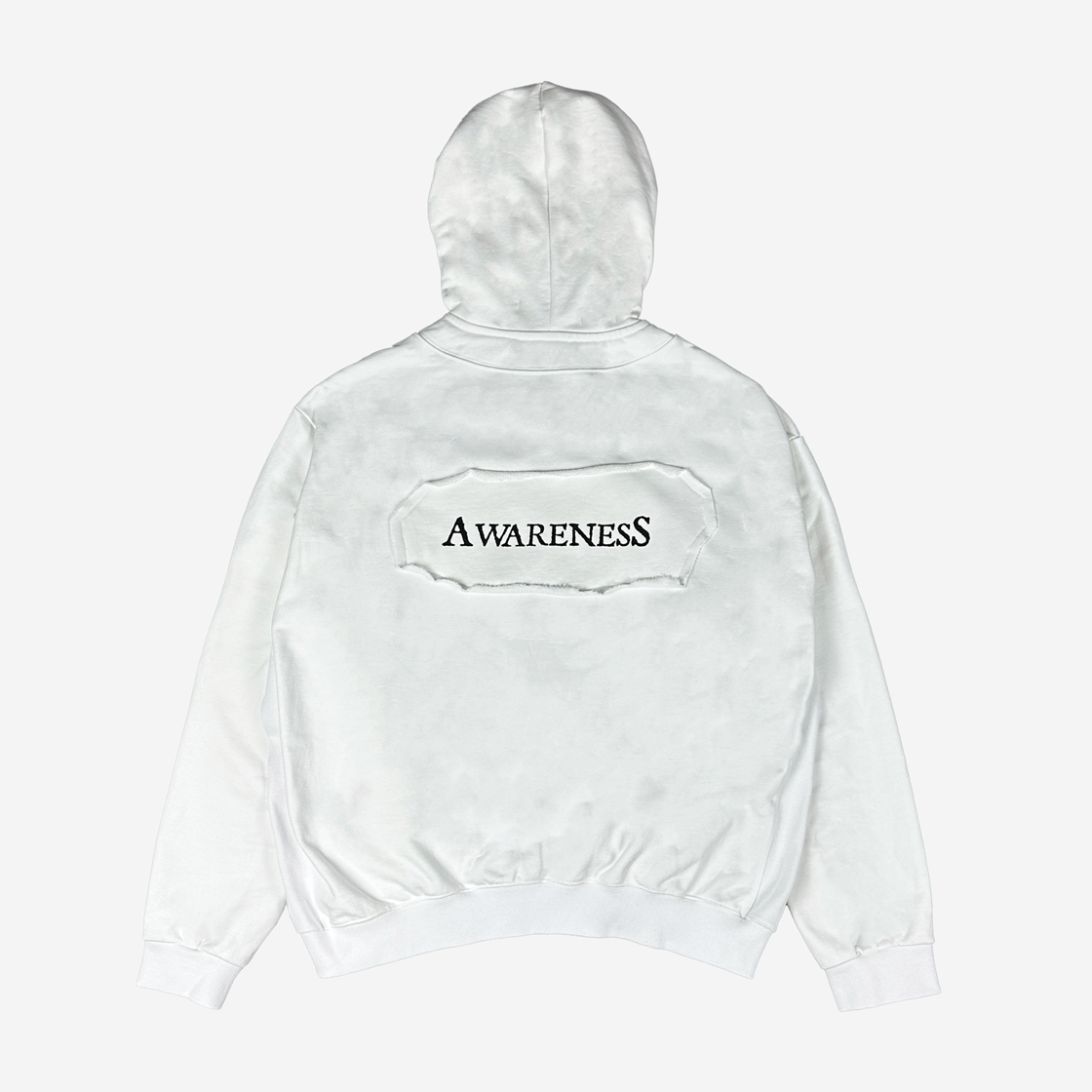 레저렉션13 패치워크 투웨이 집업 후드 화이트(Resurrection13 Patch Work 2Way Zip Up Hoodie White) - 2