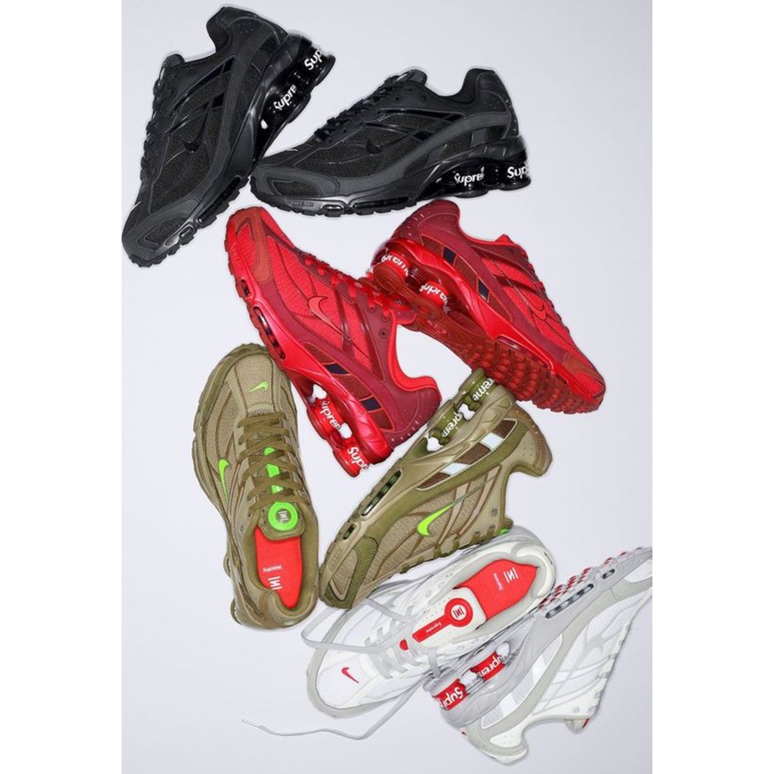 (W) Nike Shox R4 Black, (W) Nike Shox TL Platinum Tint 착용 스타일 - 5