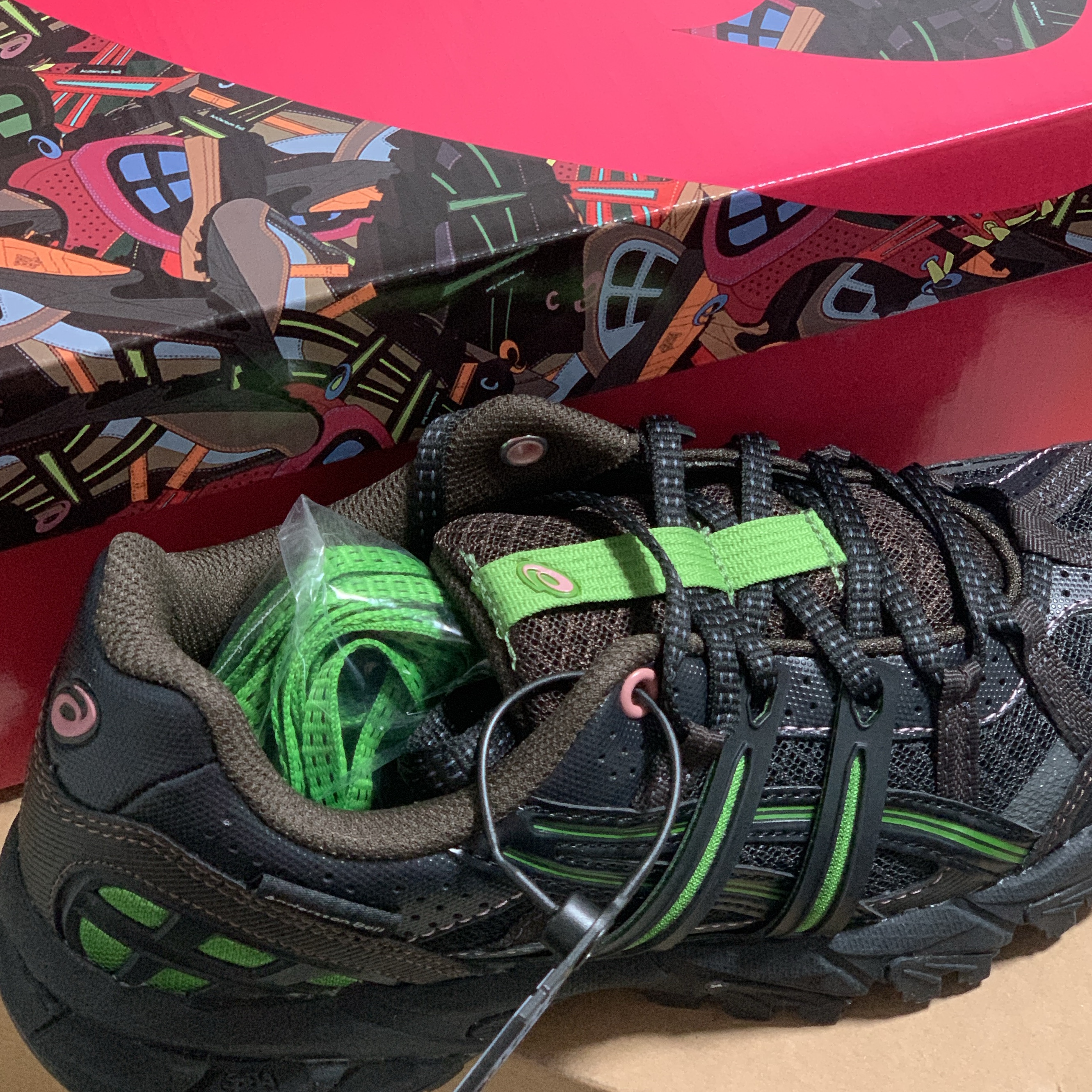 Asics x Andersson Bell Gel-Sonoma 15-50 Black Green 착용 스타일