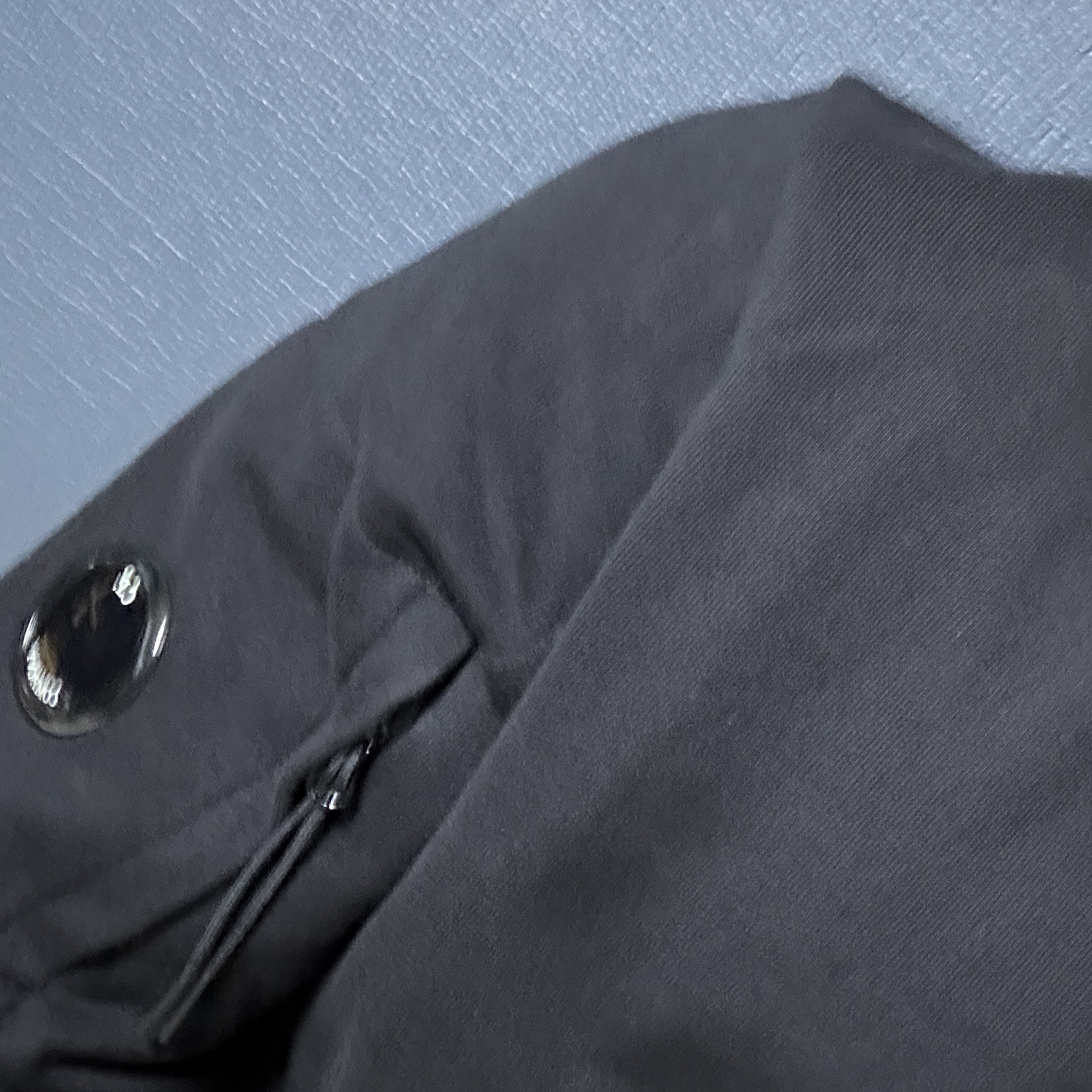 C.P. Company Diagonal Raised Fleece Sweatshirt Black - 23FW 착용 스타일