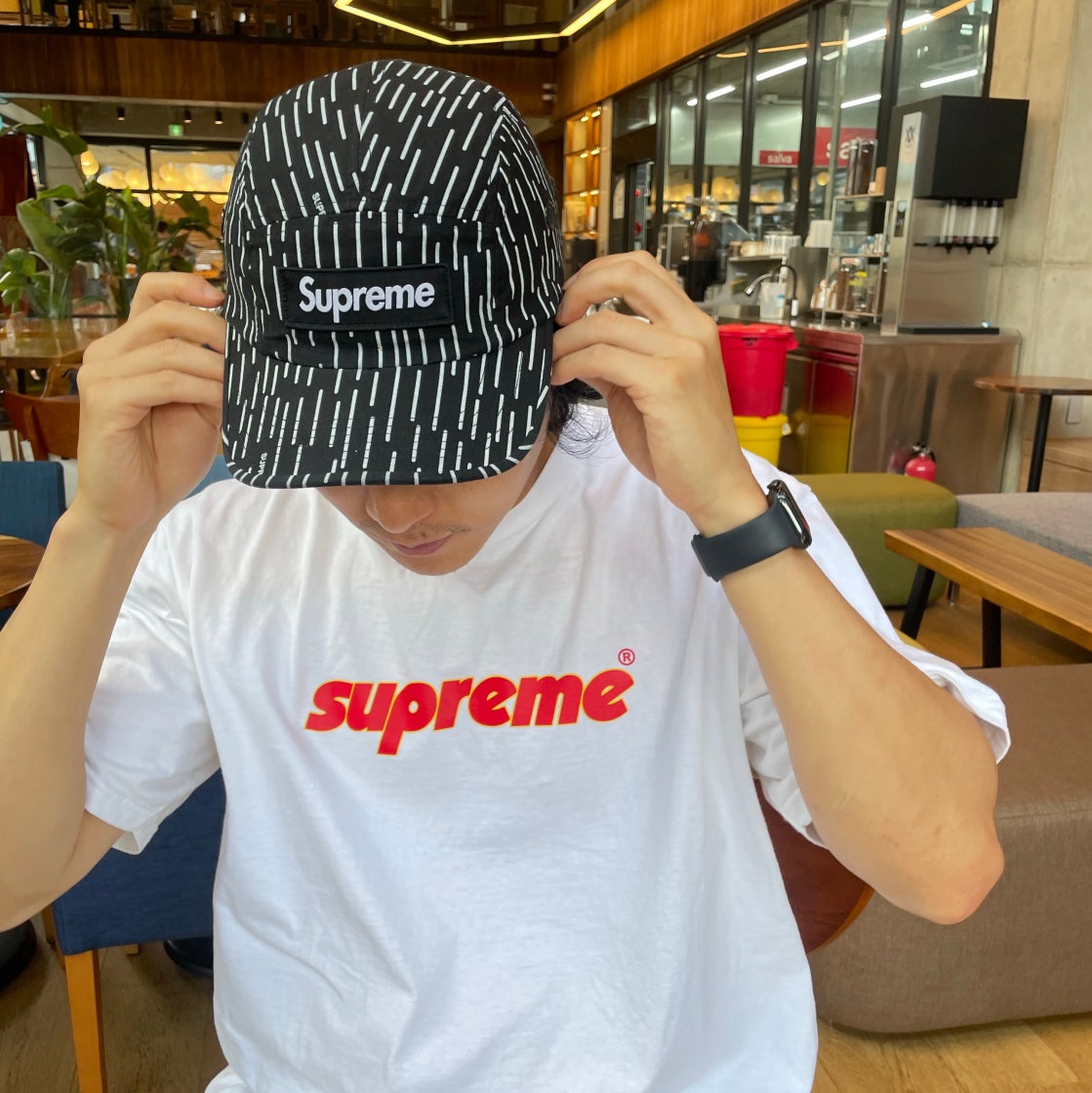 슈프림 밀리터리 캠프캡 블랙 레인드롭 - 24FW | Supreme | KREAM