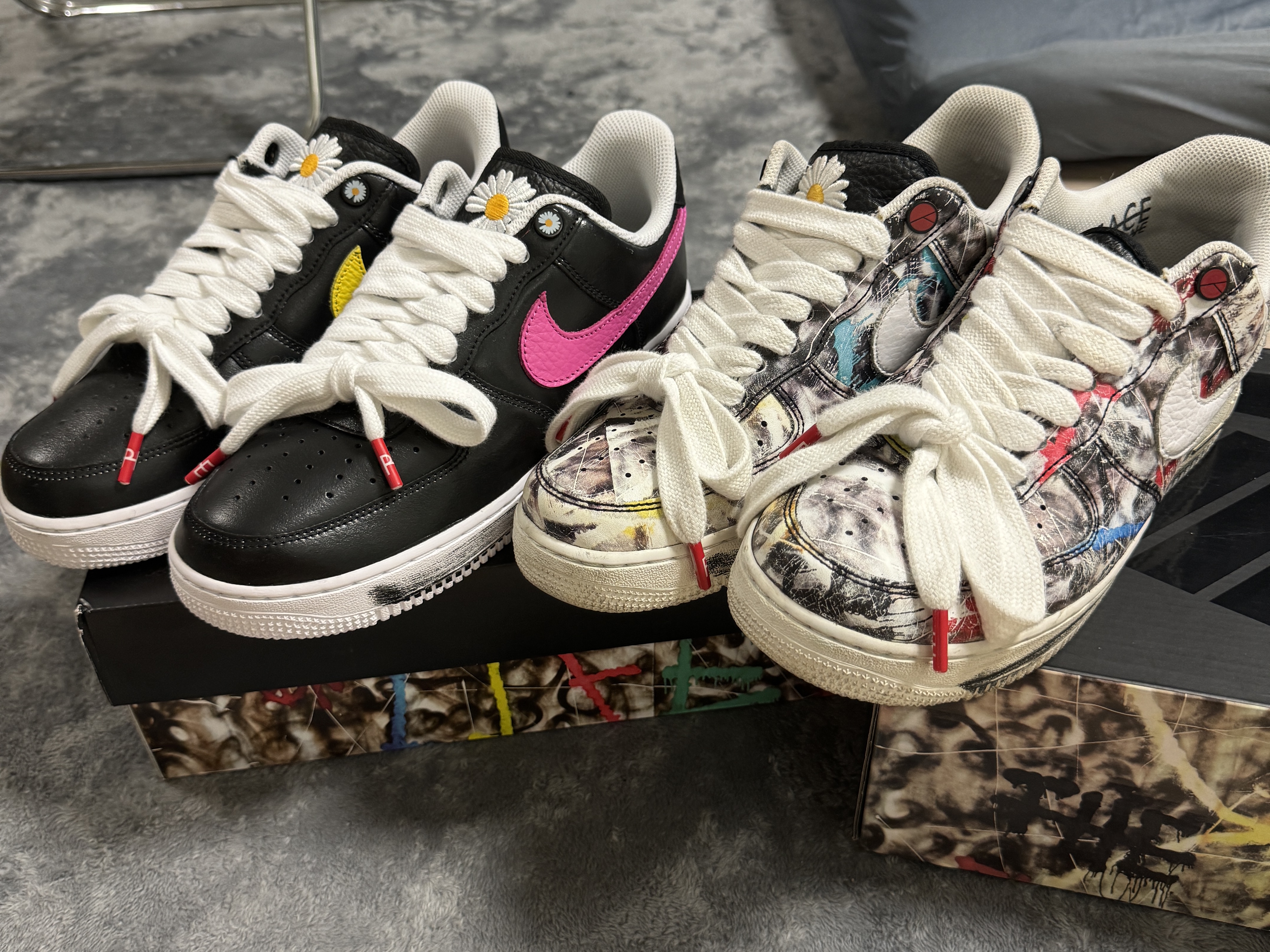 Nike x Peaceminusone Air Force 1 Low Para-Noise 3.0 Black and Multicolor, Nike x Peaceminusone Air Force 1 Low Para-Noise 착용 스타일