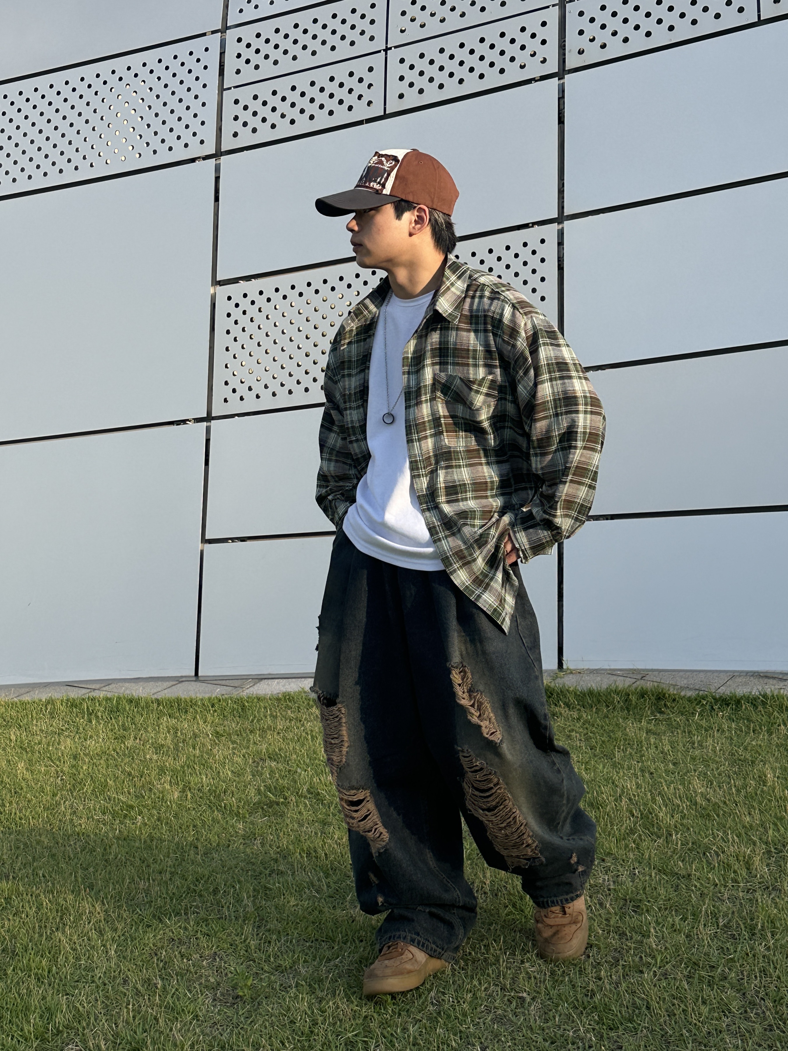 Nike Air Force 1 '07 WB Flax 착용 스타일 - 1
