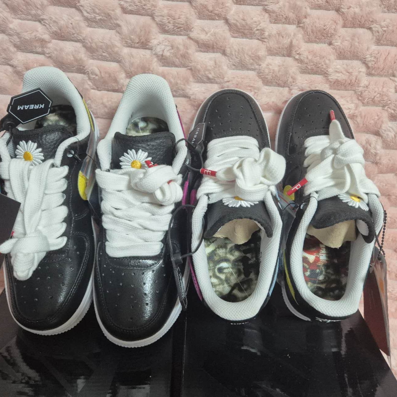 Nike x Peaceminusone Air Force 1 Low Para-Noise 3.0 Black and Multicolor 착용 스타일 - 3