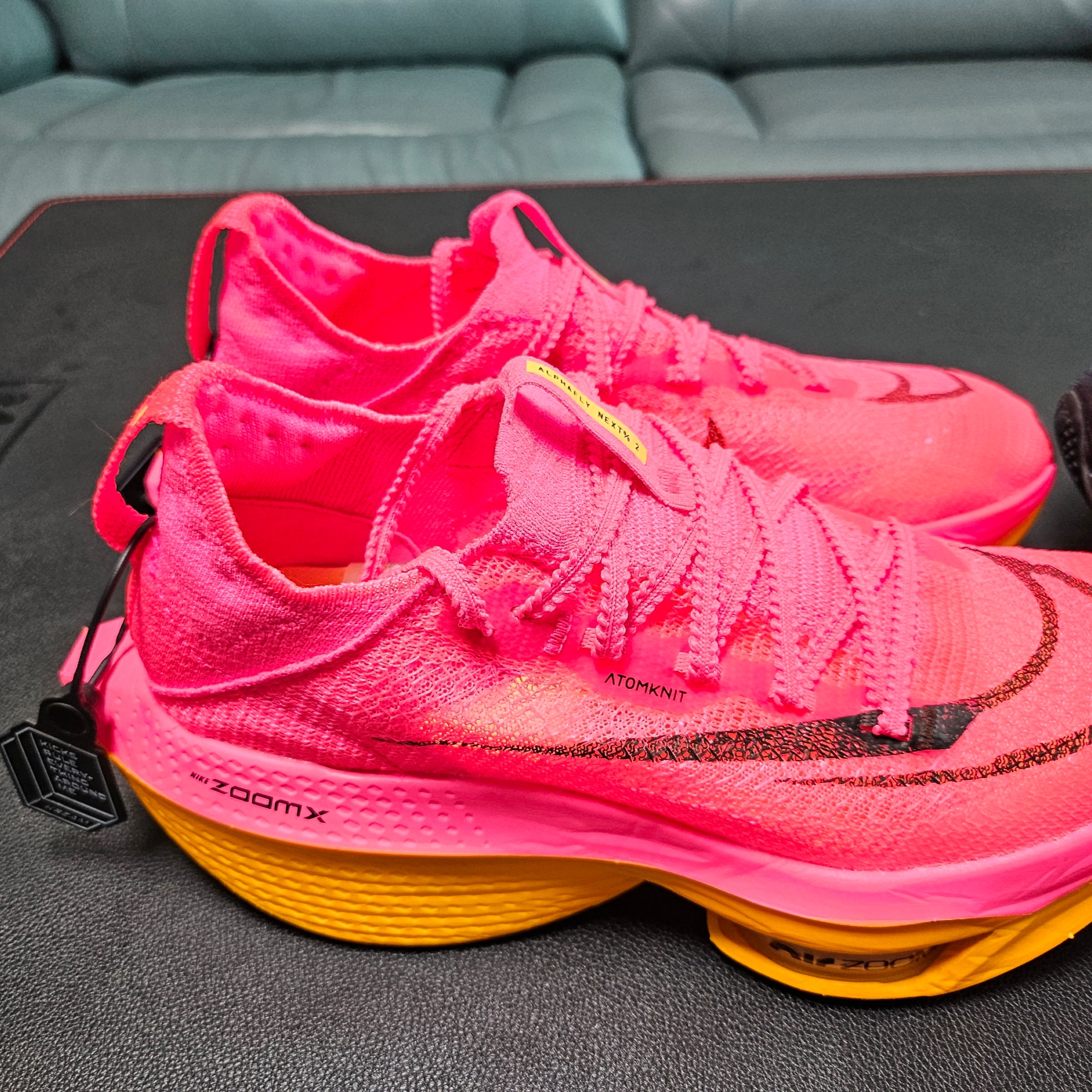 (W) Nike Air Zoom Alphafly Next% 2 Hyper Pink 착용 스타일