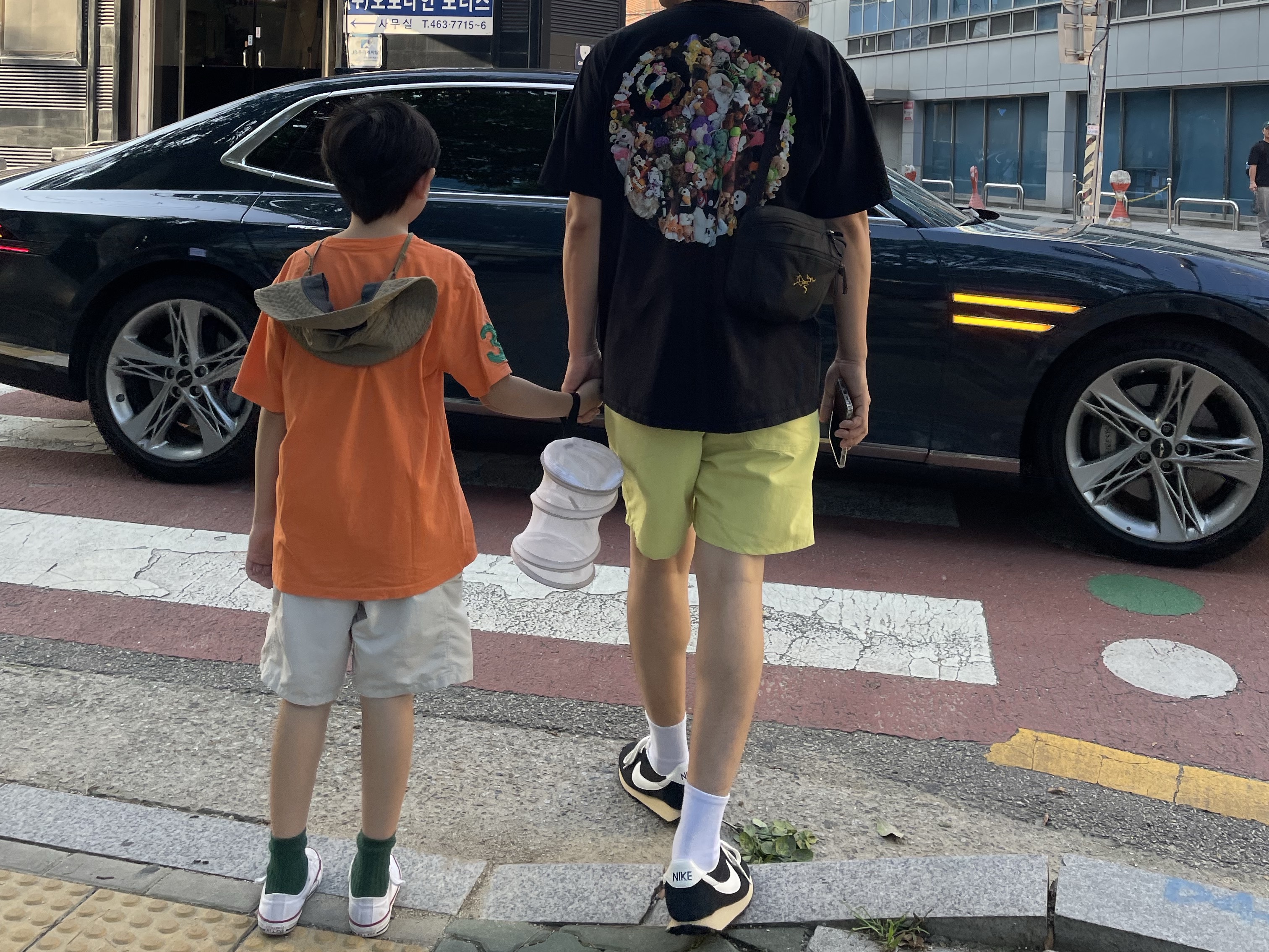 Nike LD-1000 SP Black and Sail, Stussy Plush T-Shirt Black 착용 스타일 - 2
