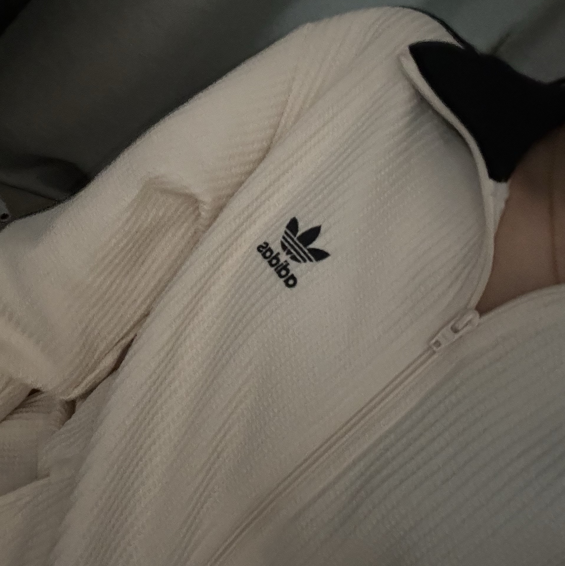 Adidas Waffle Beckenbauer Track Top Wonder White - KR Sizing 착용 스타일