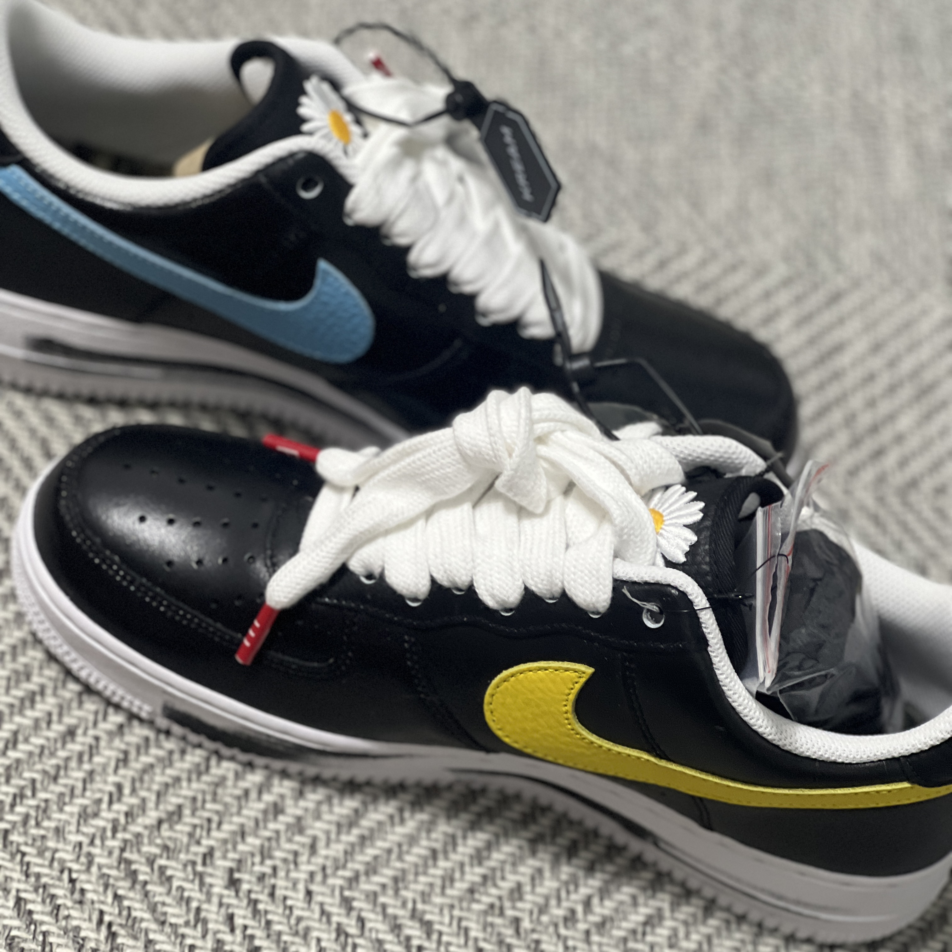 Nike x Peaceminusone Air Force 1 Low Para-Noise 3.0 Black and Multicolor 착용 스타일 - 3