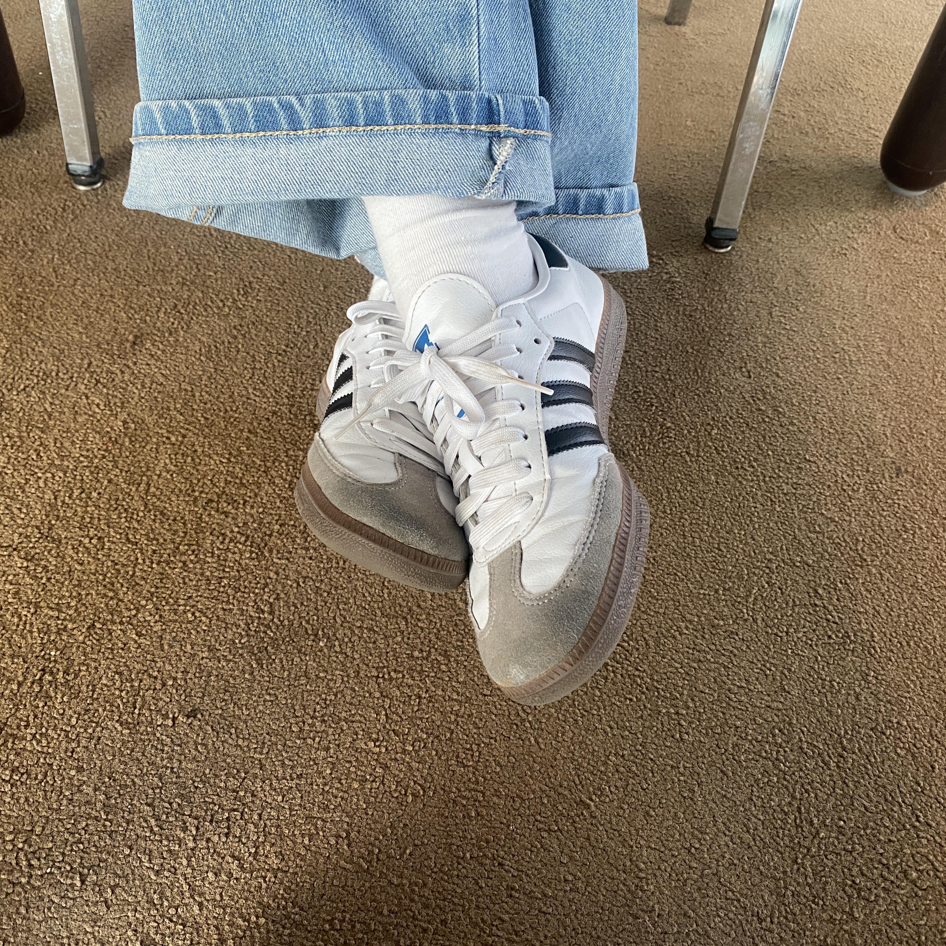 Adidas Samba OG Cloud White 착용 스타일