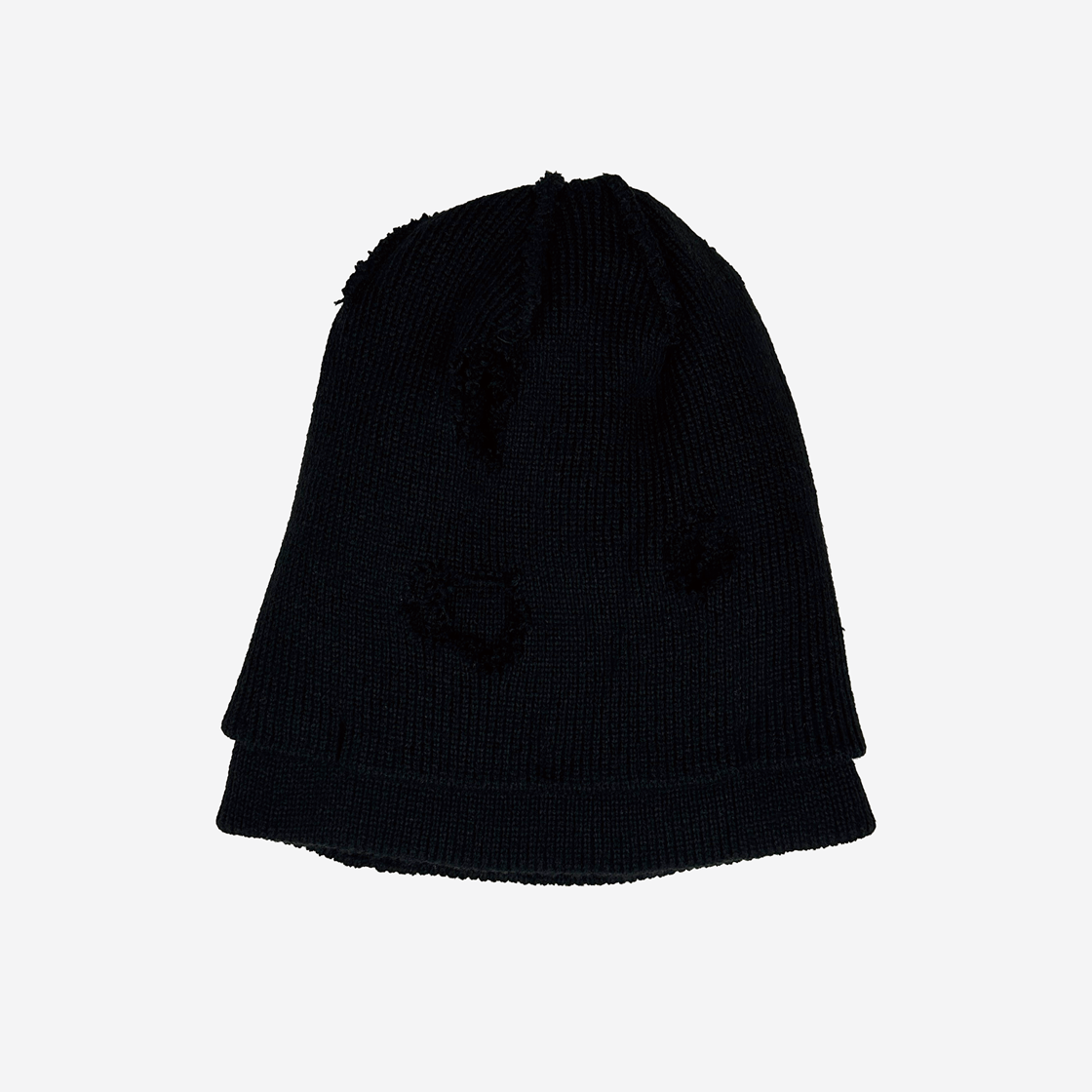 [KREAM 단독] 레저렉션13 레이어드 데미지 비니 블랙([KREAM 단독] Resurrection13 Layered damage beanie Black) - 2
