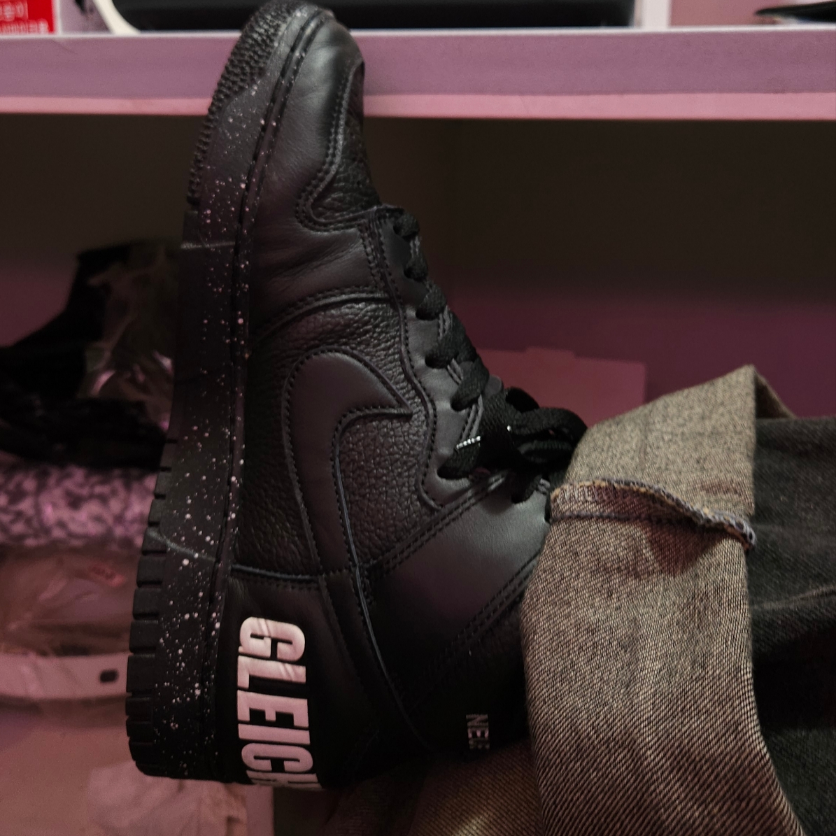 Nike x Undercover Dunk High 1985 Black 착용 스타일 - 1