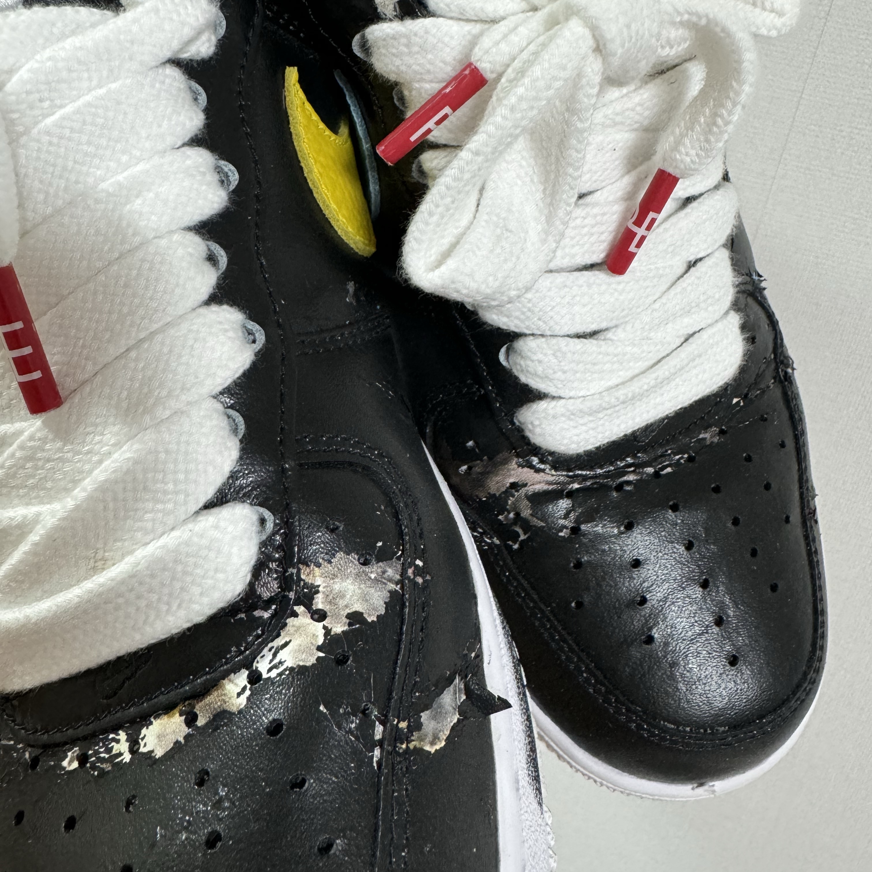 Nike x Peaceminusone Air Force 1 Low Para-Noise 3.0 Black and Multicolor 착용 스타일 - 2