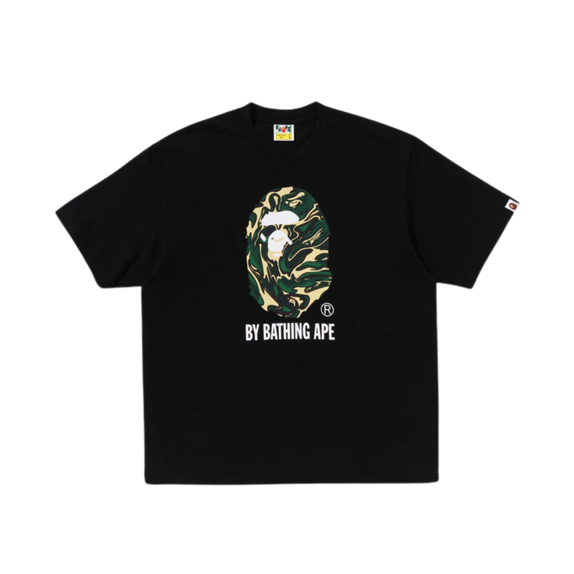 BAPE Marbling Camo By Bathing Ape Relaxed Fit T-Shirt Black 상세 이미지 1