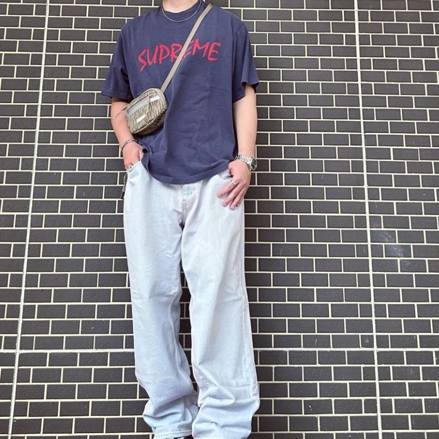 Supreme Mini Side Bag Tan Raindrop - 24FW 착용 스타일 - 2