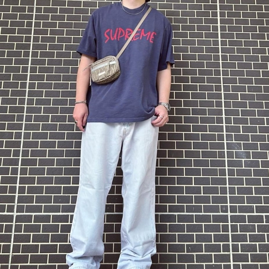 Supreme Mini Side Bag Tan Raindrop - 24FW 착용 스타일 - 3