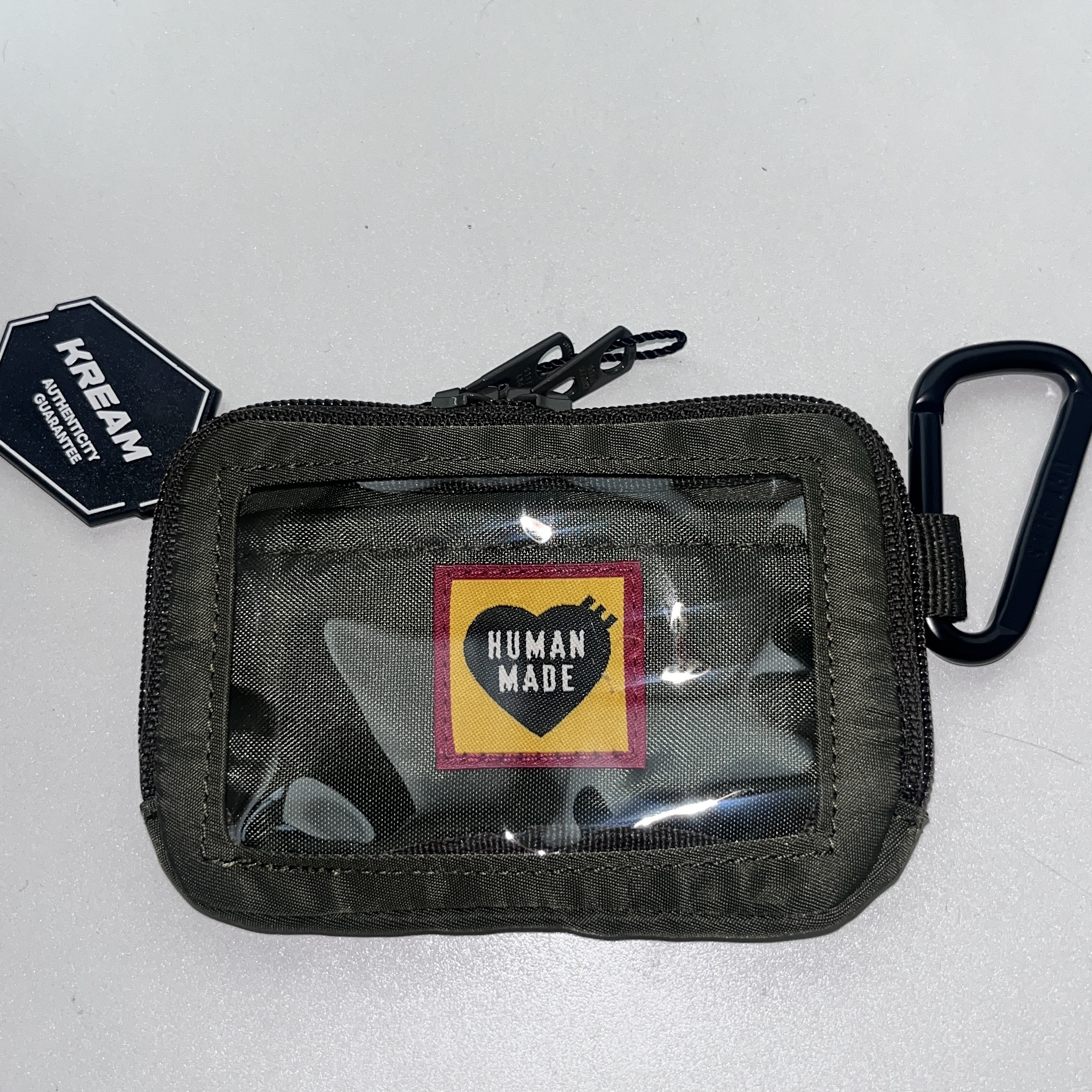 Human Made Military Card Case Olive Drab 착용 스타일