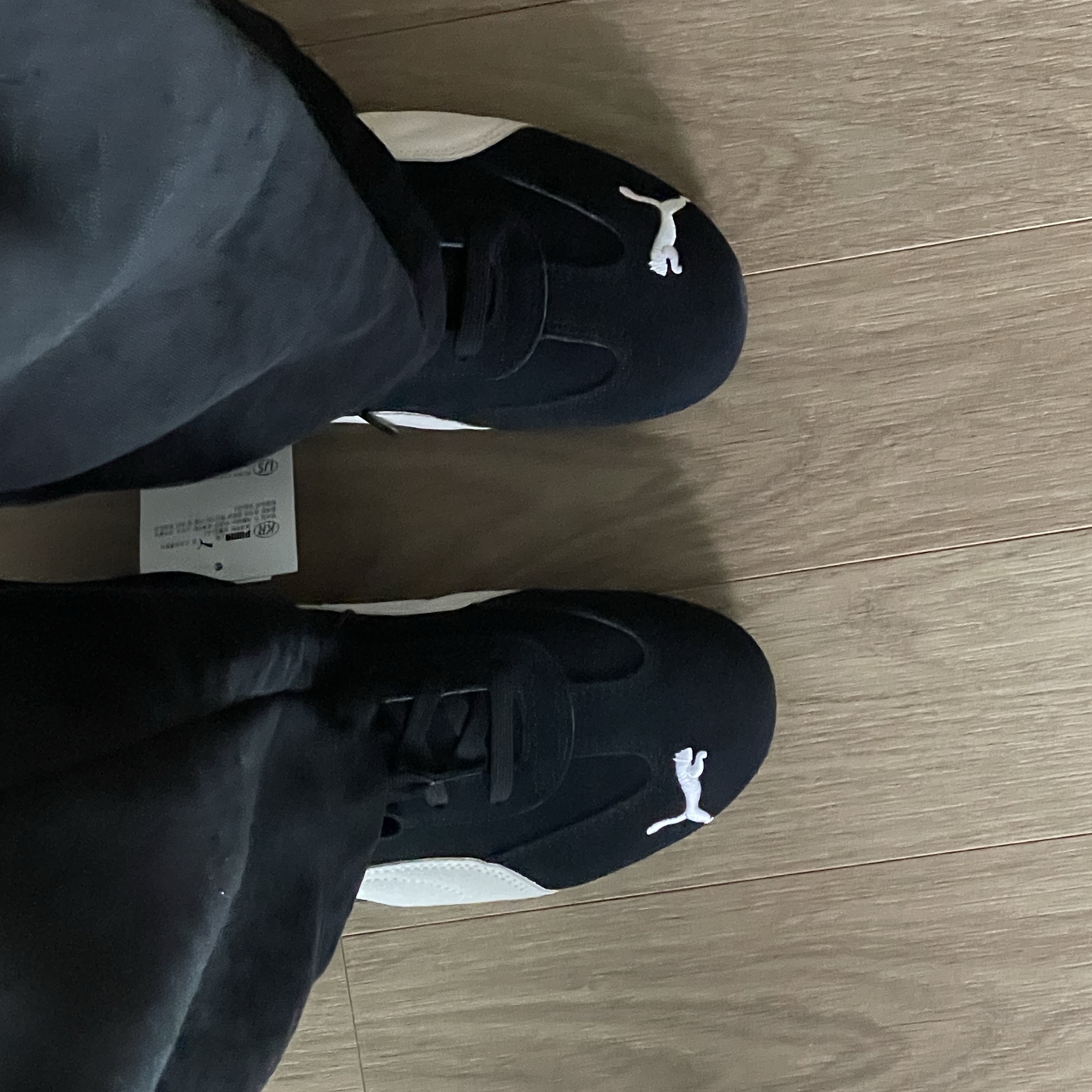 Puma Speedcat OG Black White 착용 스타일