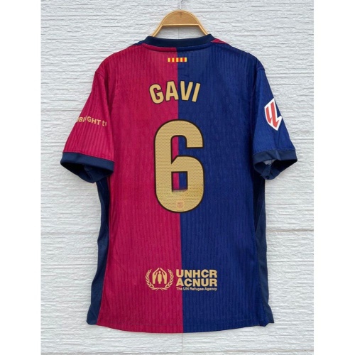 Nike FC Barcelona 2024/25 Dri-Fit ADV Match Home Jersey Deep Royal Blue Noble Red (Non Marking Ver.) 착용 스타일
