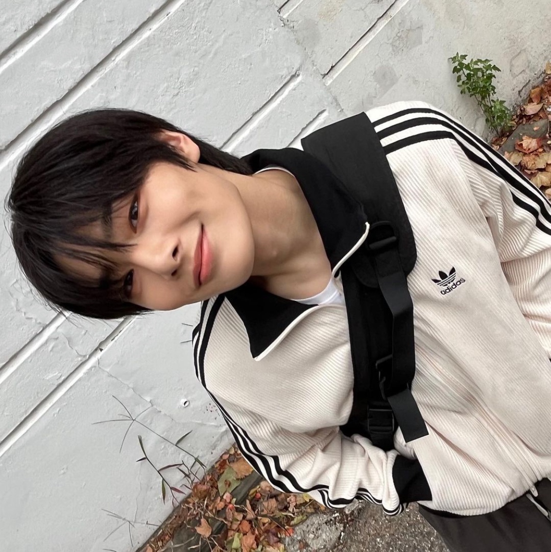 Adidas Waffle Beckenbauer Track Top Wonder White - KR Sizing 착용 스타일