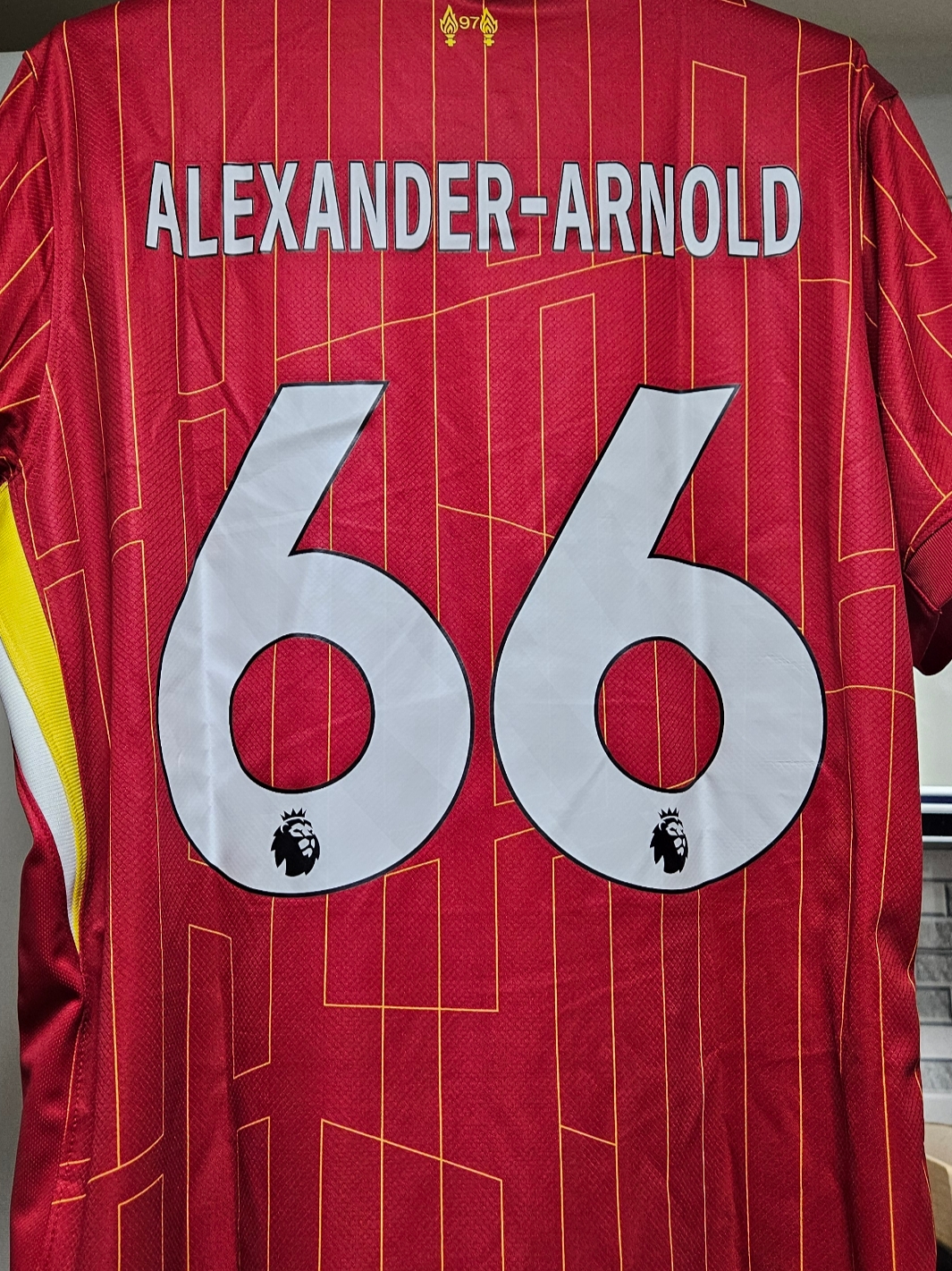 Nike Liverpool FC 2024/25 Dri-Fit Stadium Home Jersey Gym Red White Chrome Yellow (Non Marking Ver.), Asics x Freiknock Gel-1090 Desert Camp 착용 스타일 - 2