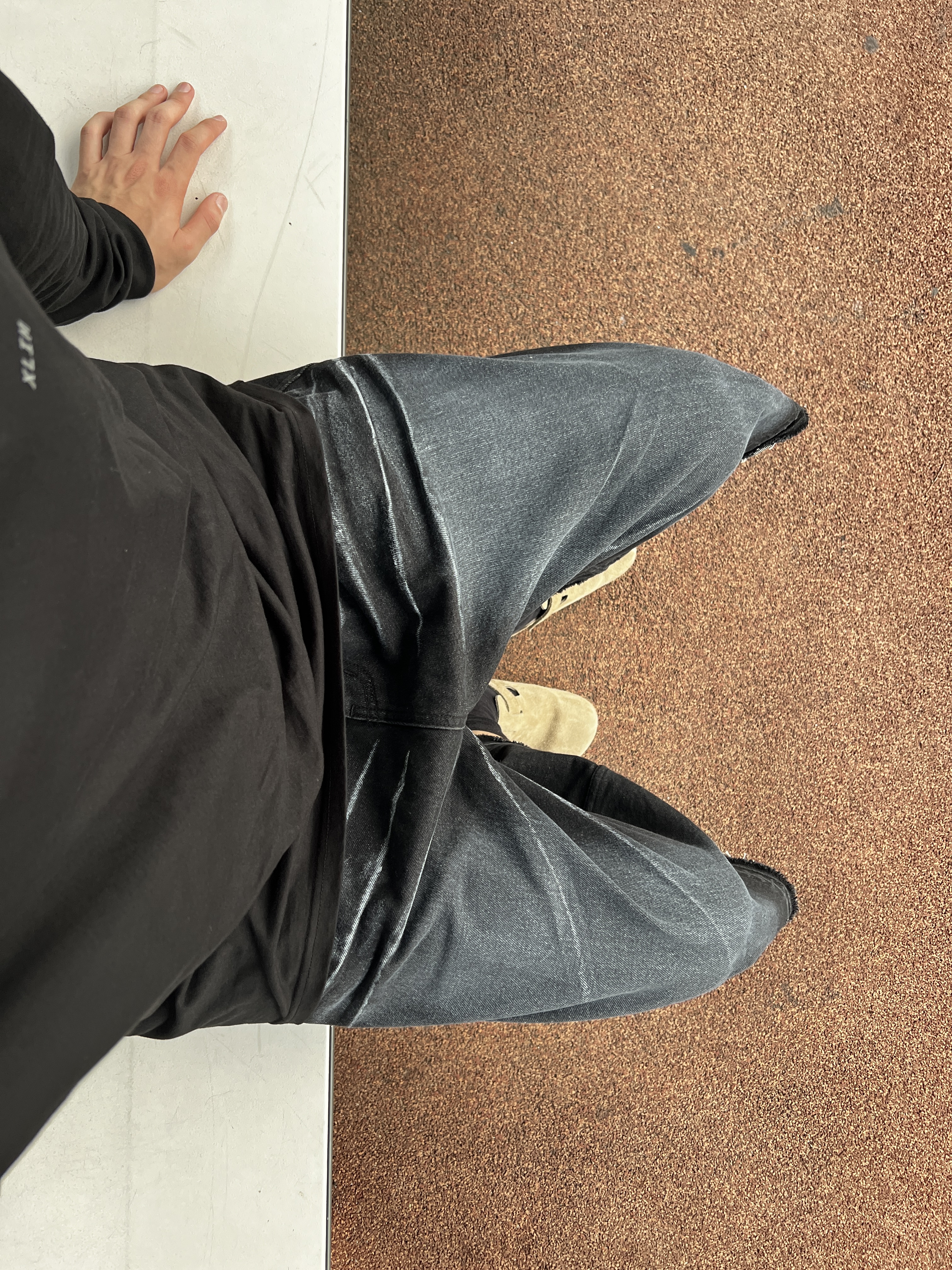 Birkenstock Boston Soft Footbed Taupe - Narrow 착용 스타일