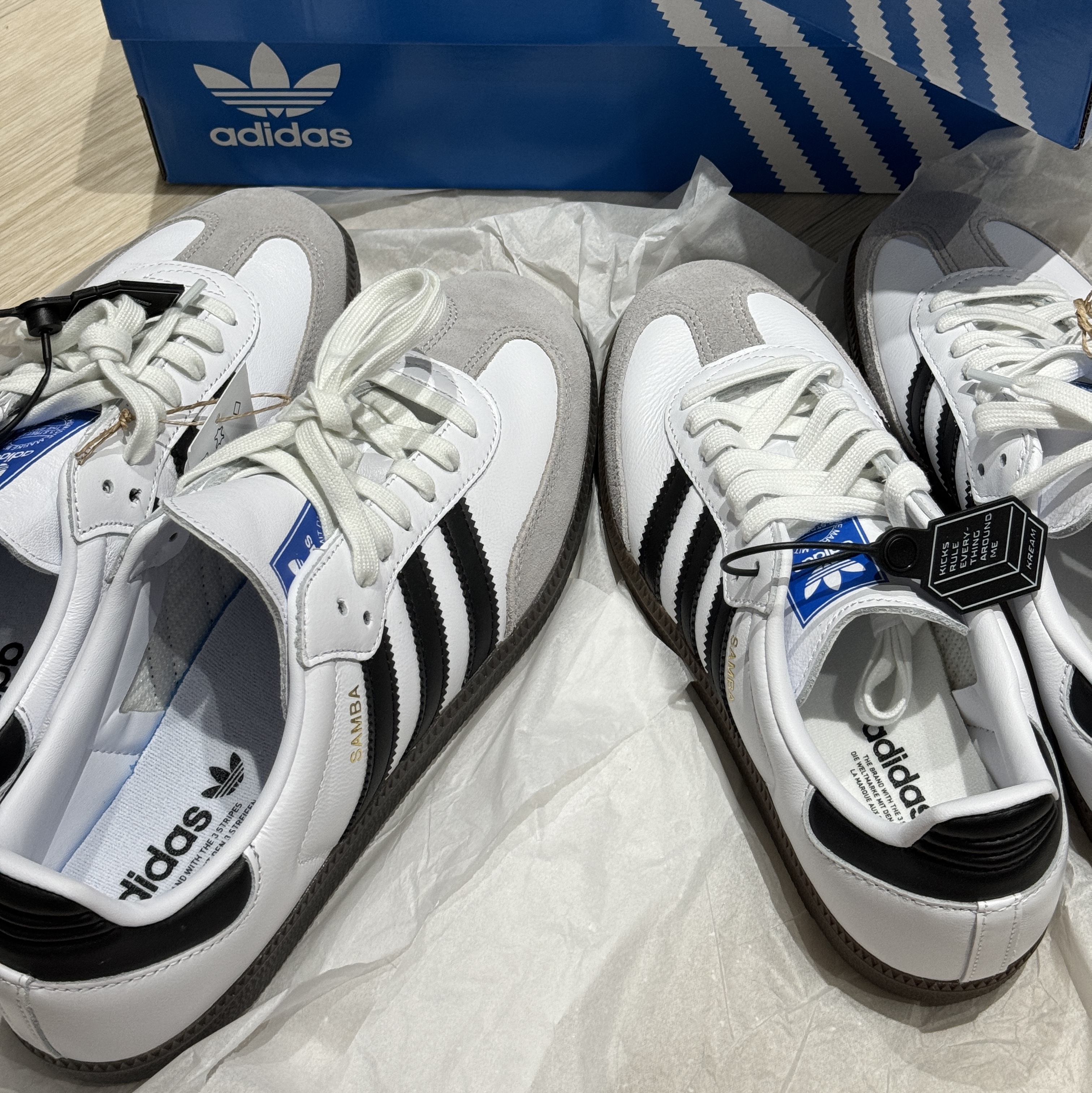 Adidas Samba OG Cloud White 착용 스타일 - 1