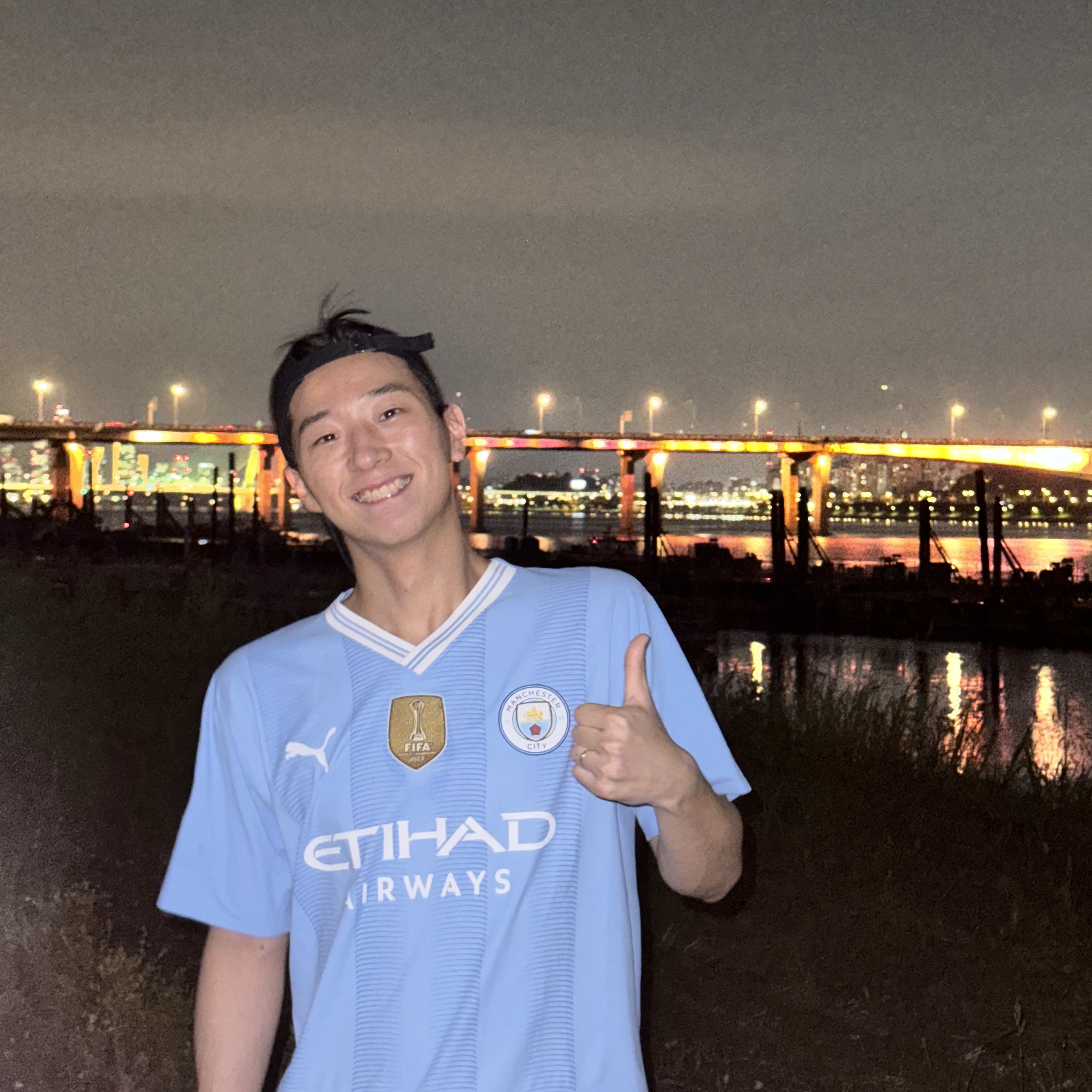 Puma Manchester City 2023/24 Home Authentic Jersey Team Light Blue (Non Marking Ver.) 착용 스타일