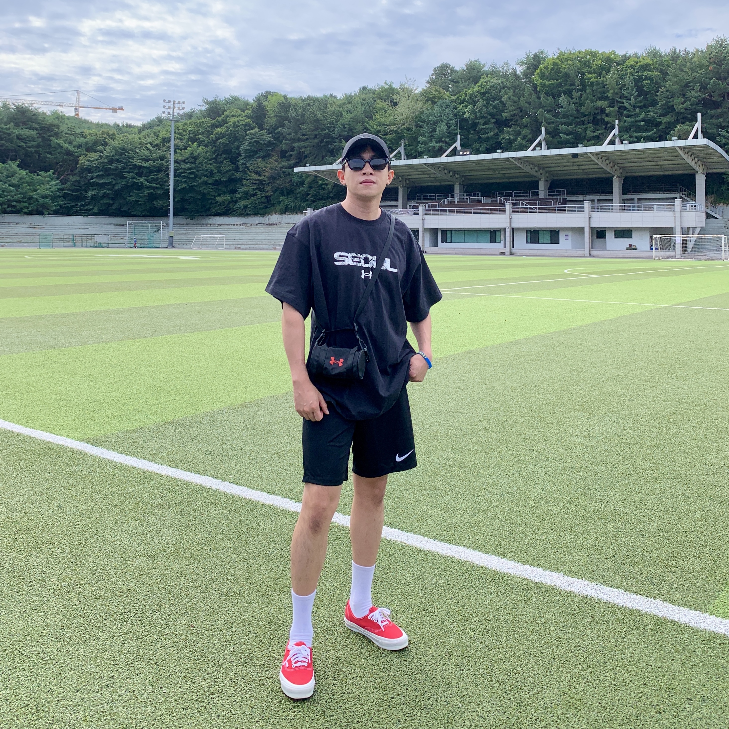 Nike Dri-Fit Park 3 Shorts Black 착용 스타일 - 1