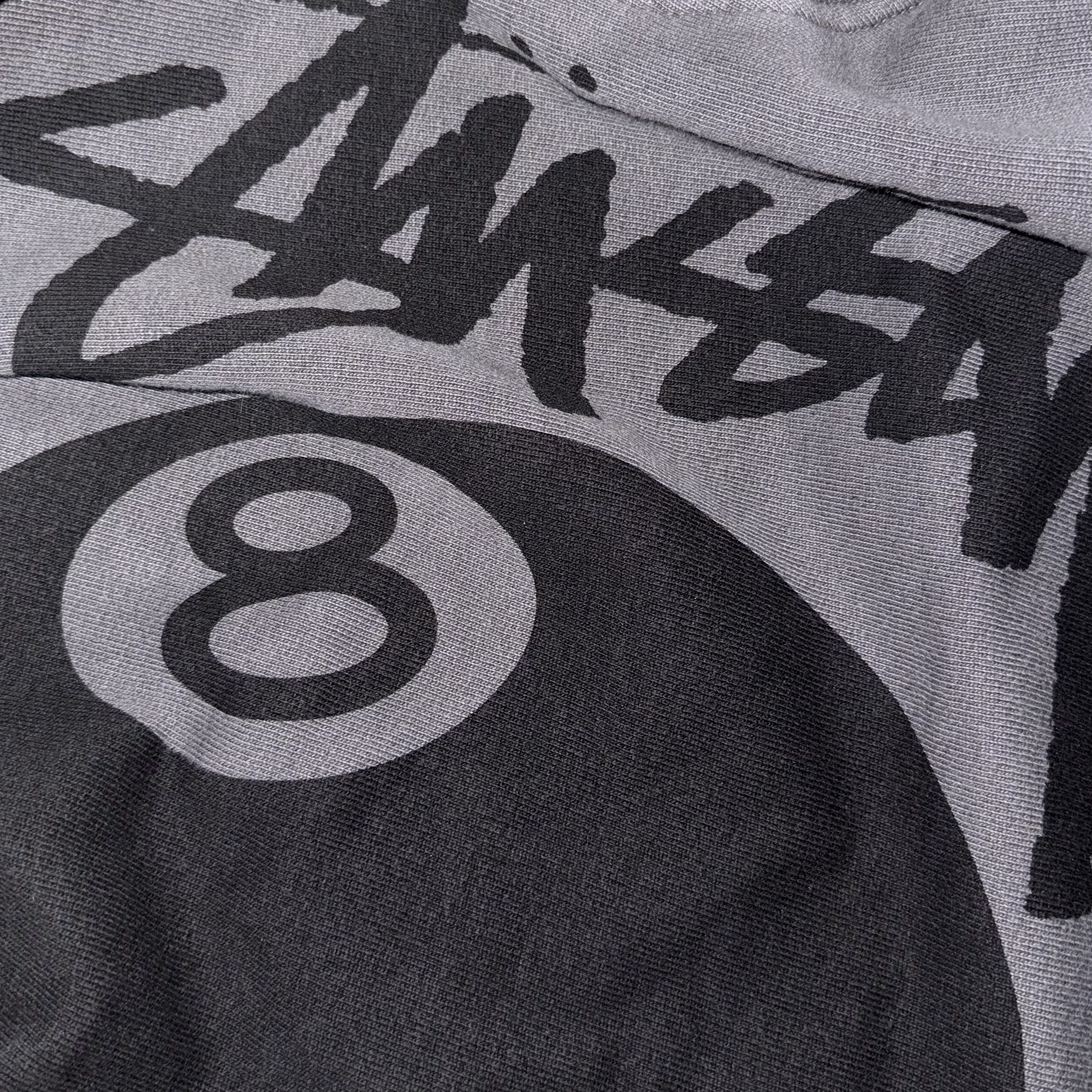 Stussy 8 Ball Pigment Dyed Zip Hoodie Black 착용 스타일