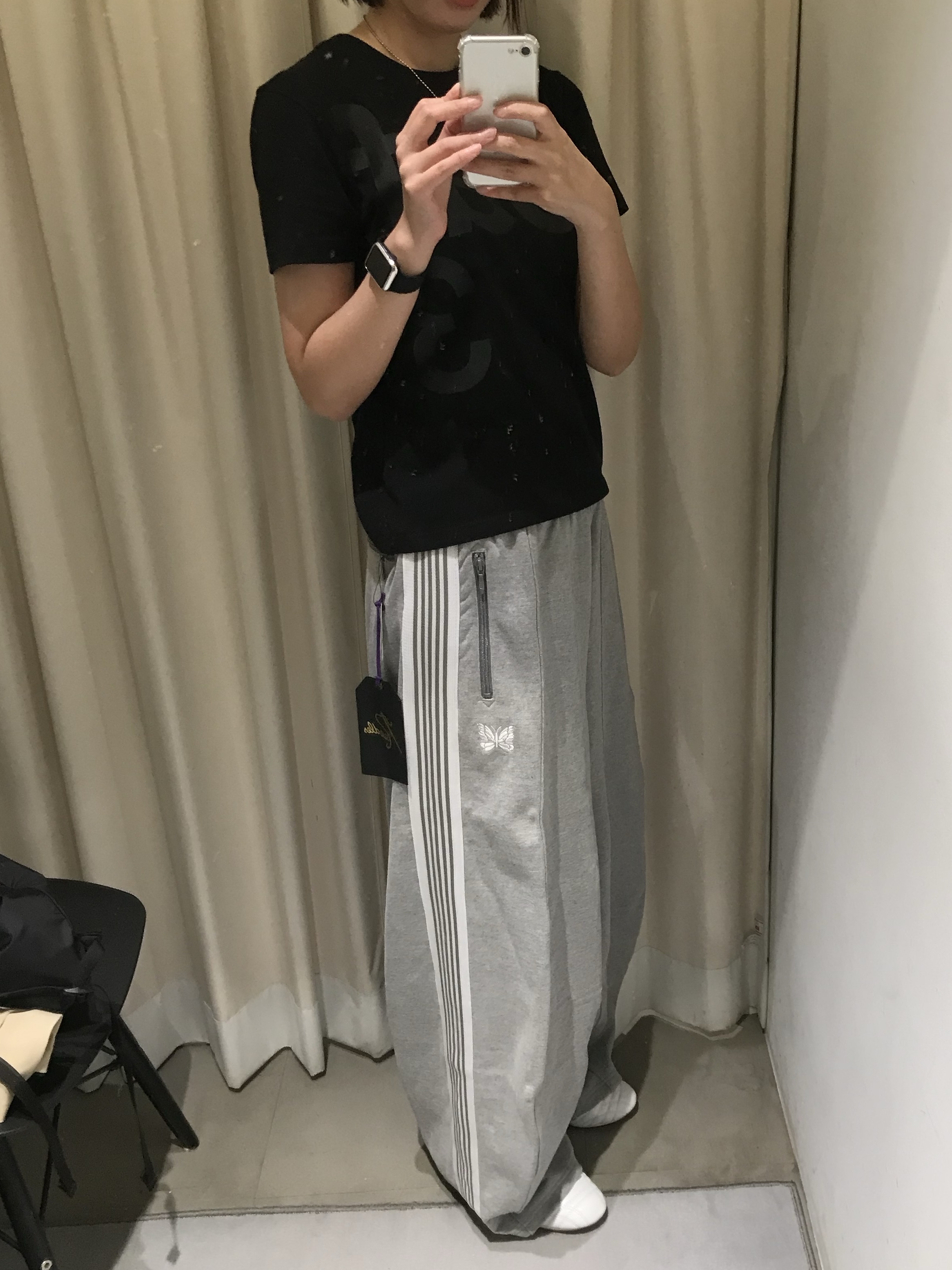 Needles x LHP H.D. Track Pants Grey 착용 스타일
