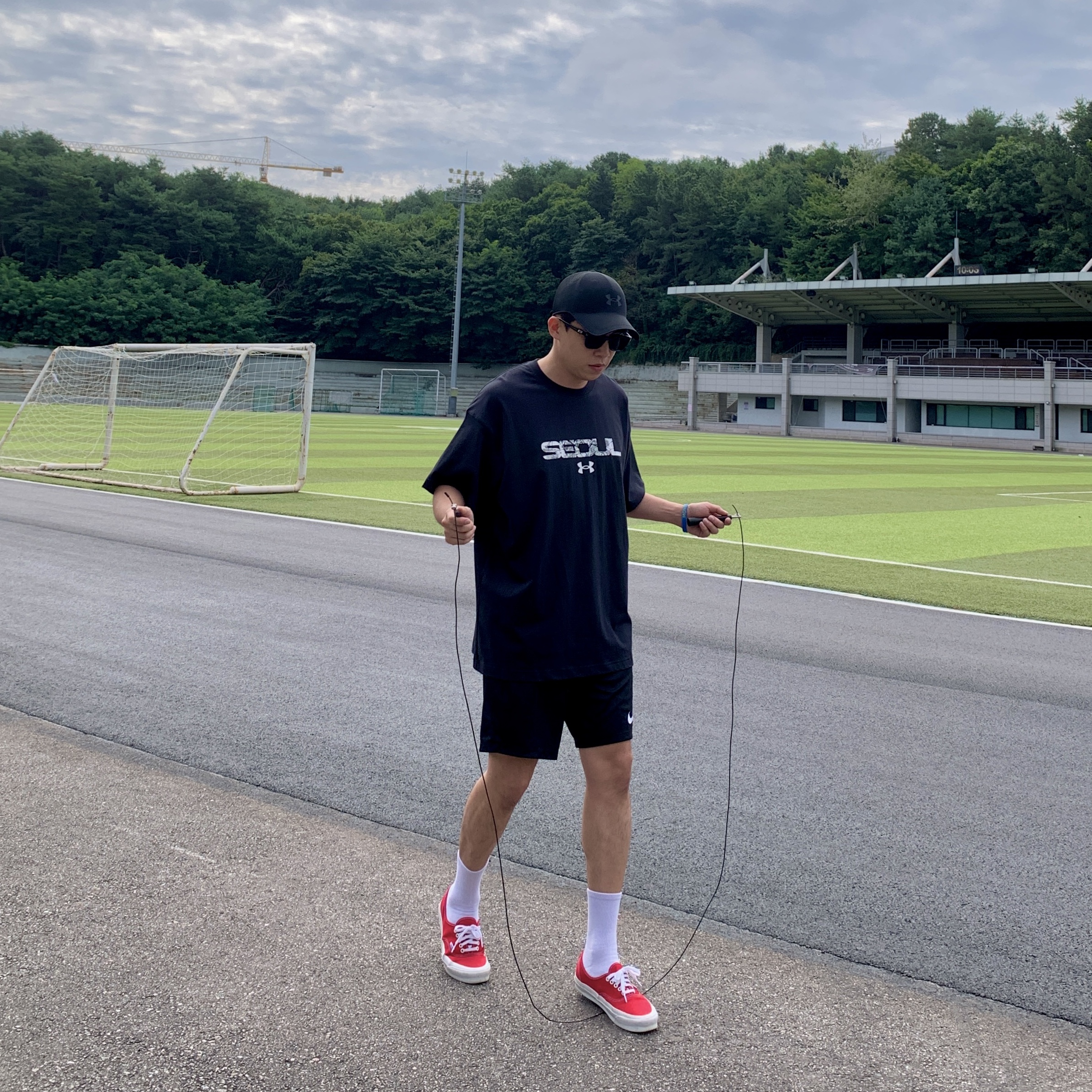 Nike Dri-Fit Park 3 Shorts Black 착용 스타일 - 3