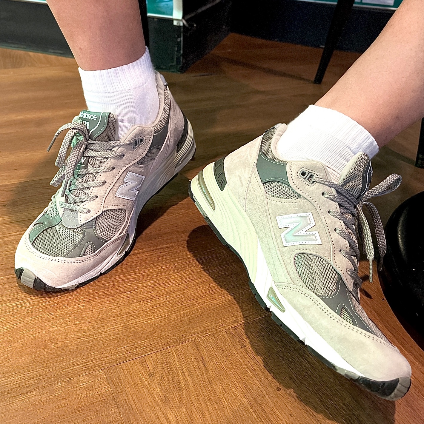 New Balance 991 Made in UK Grey 착용 스타일