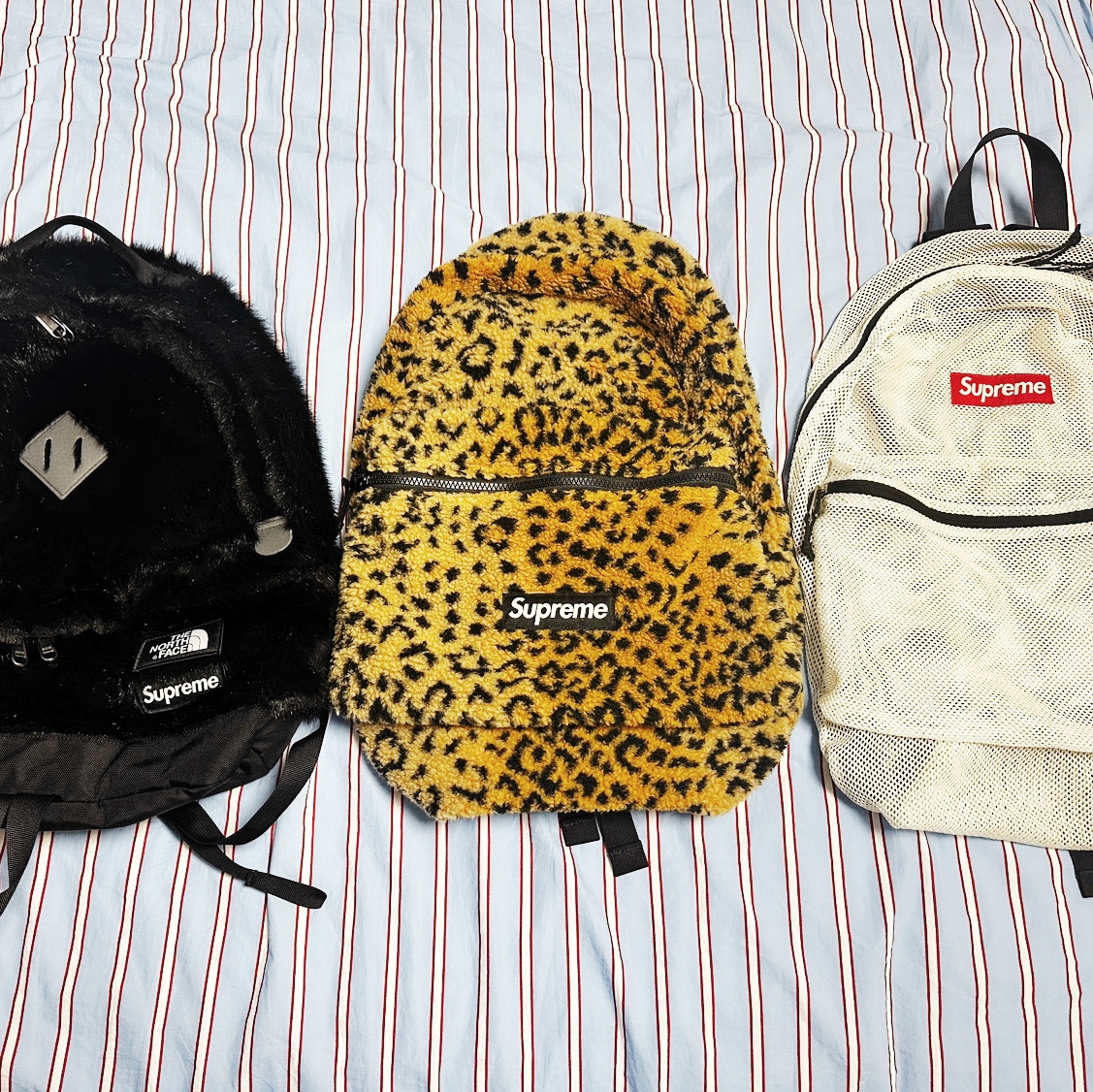 Supreme x The North Face Faux Fur Backpack Black - 20FW 착용 스타일