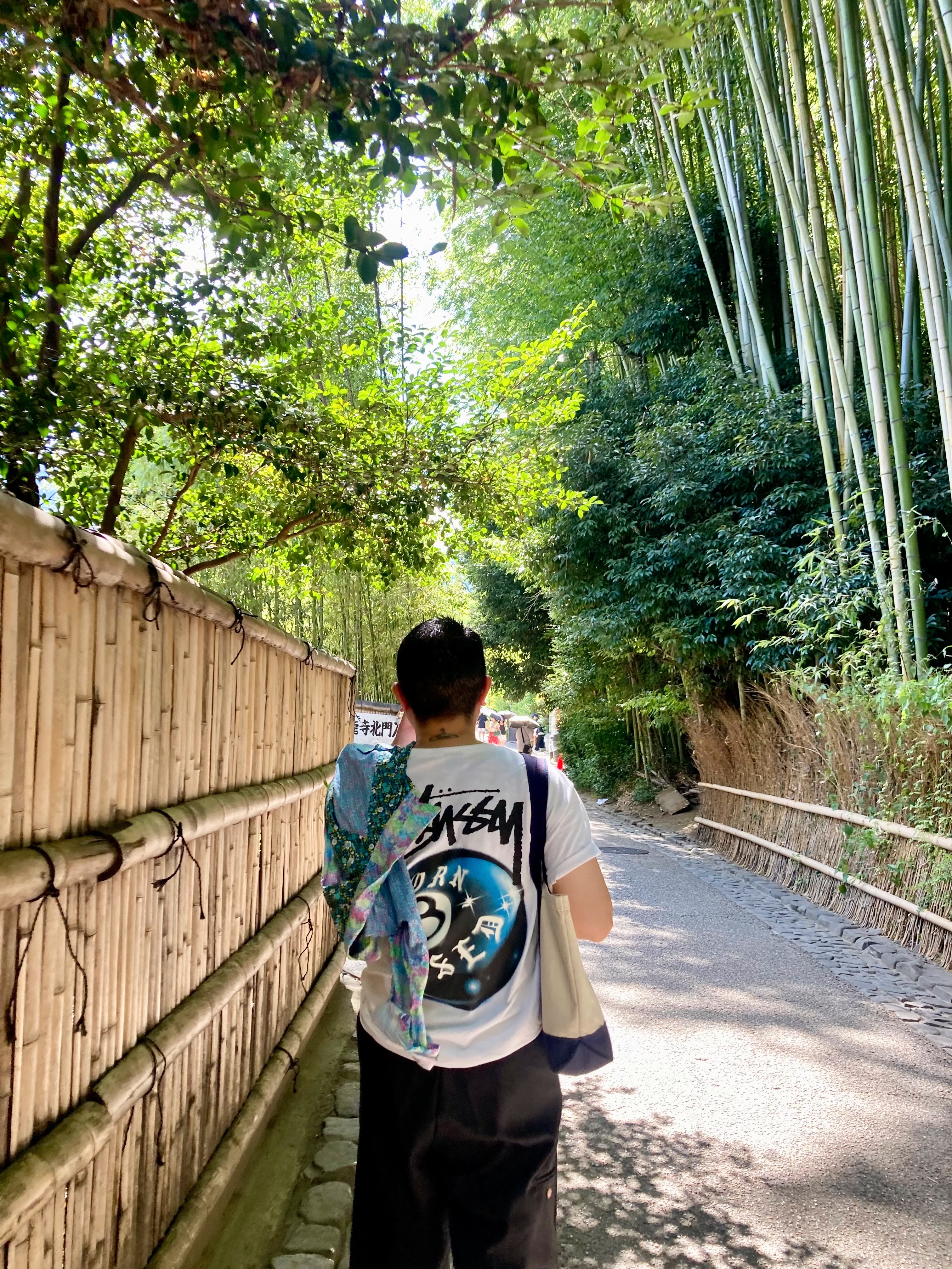 Stussy x Born X Raised 8 Ball T-Shirt White 착용 스타일