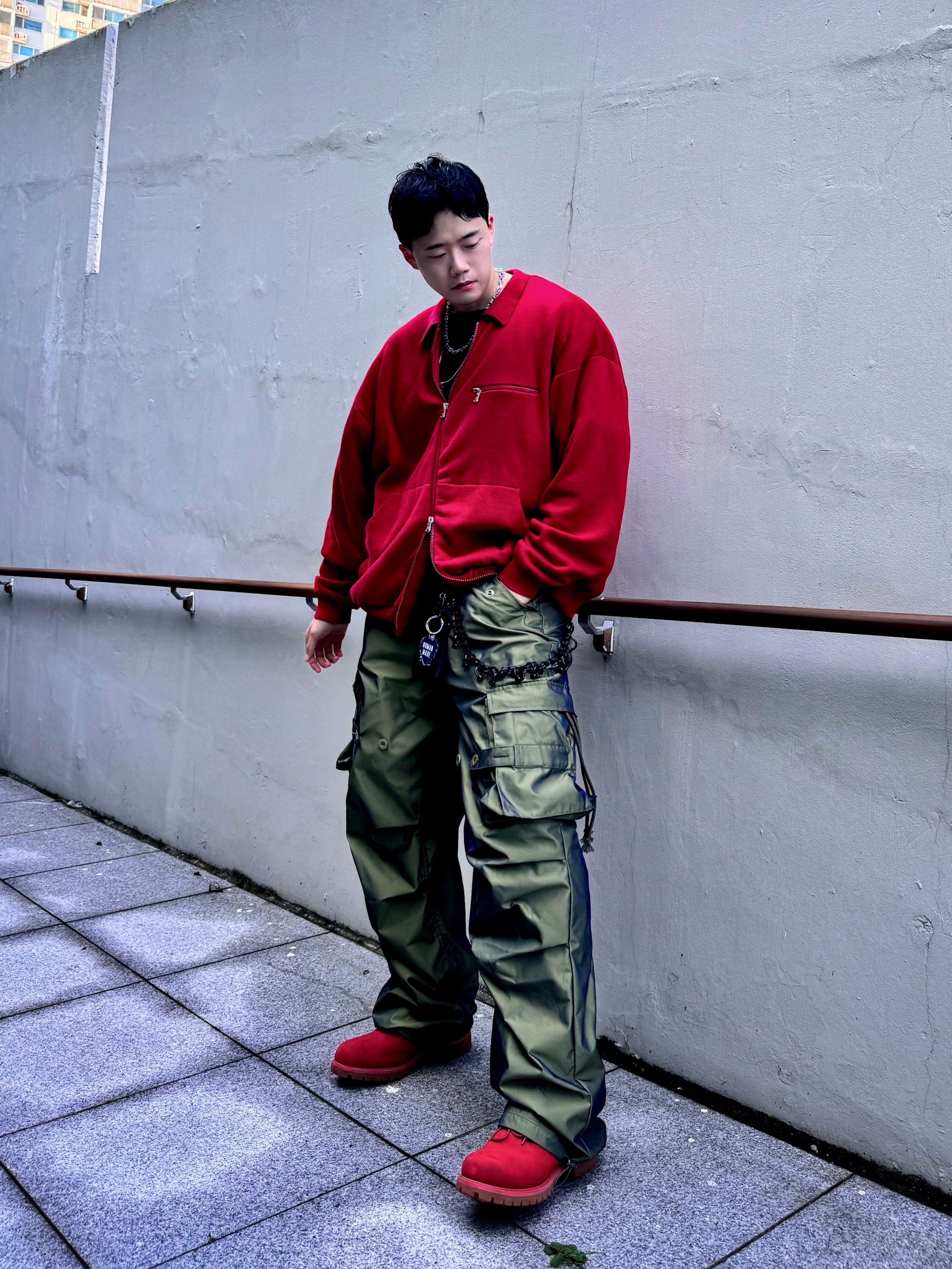 Human Made Heart Keyring Navy, Timberland Premium 6 inch Waterproof Boot Red - Wide 착용 스타일 - 1